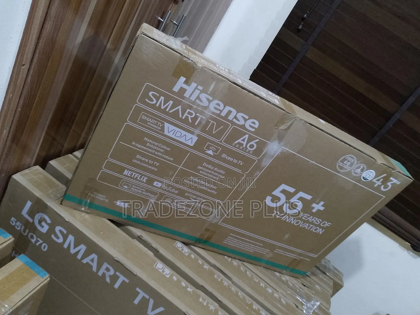 Hisense 43-Inch A6 Series UHD Smart TV – Dolby Vision, HDR, AI