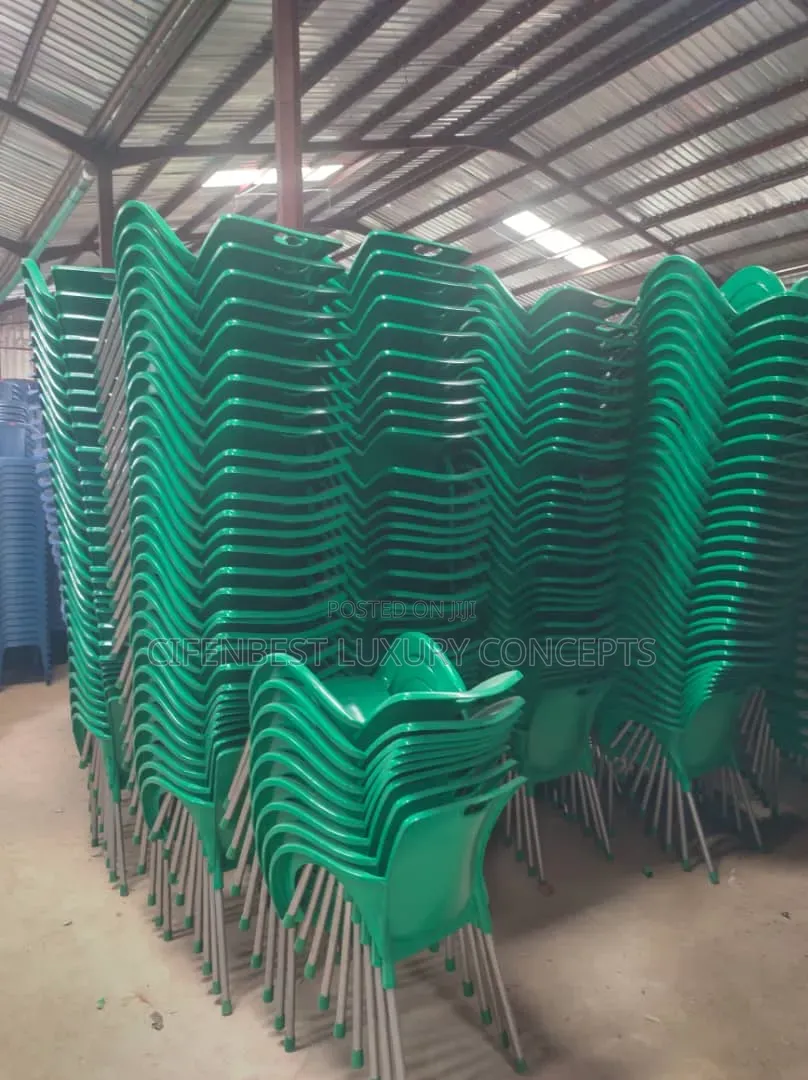 Plastic Chair With Iron Leg