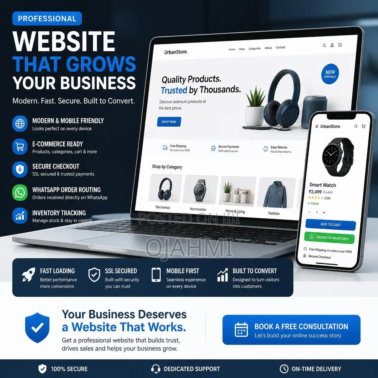 Professional Online Store Website for Small and BIg Businesses