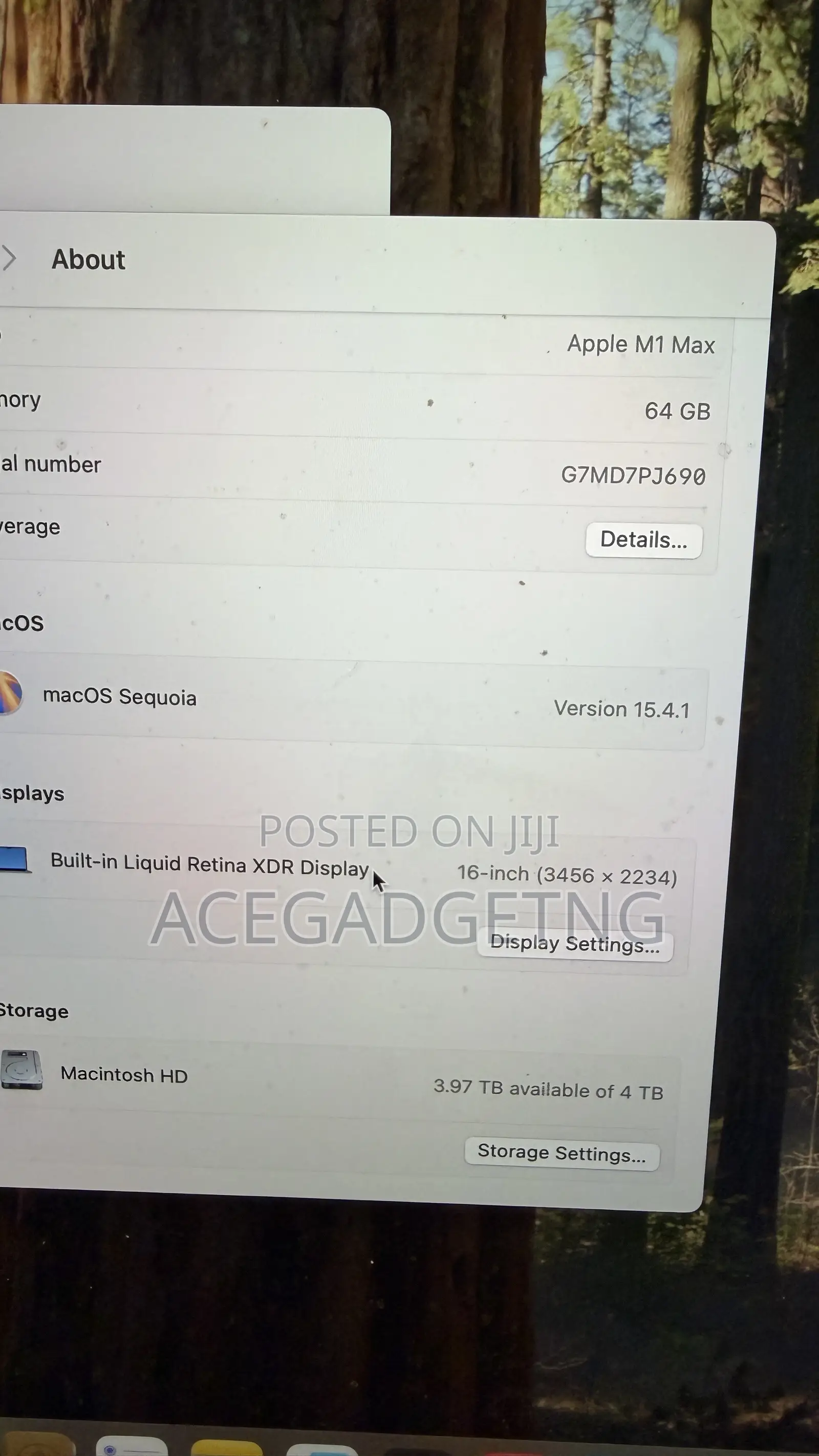 Laptop Apple MacBook Pro 2021 M1 Max 64GB Apple M1 Max SSHD+SSD 4T