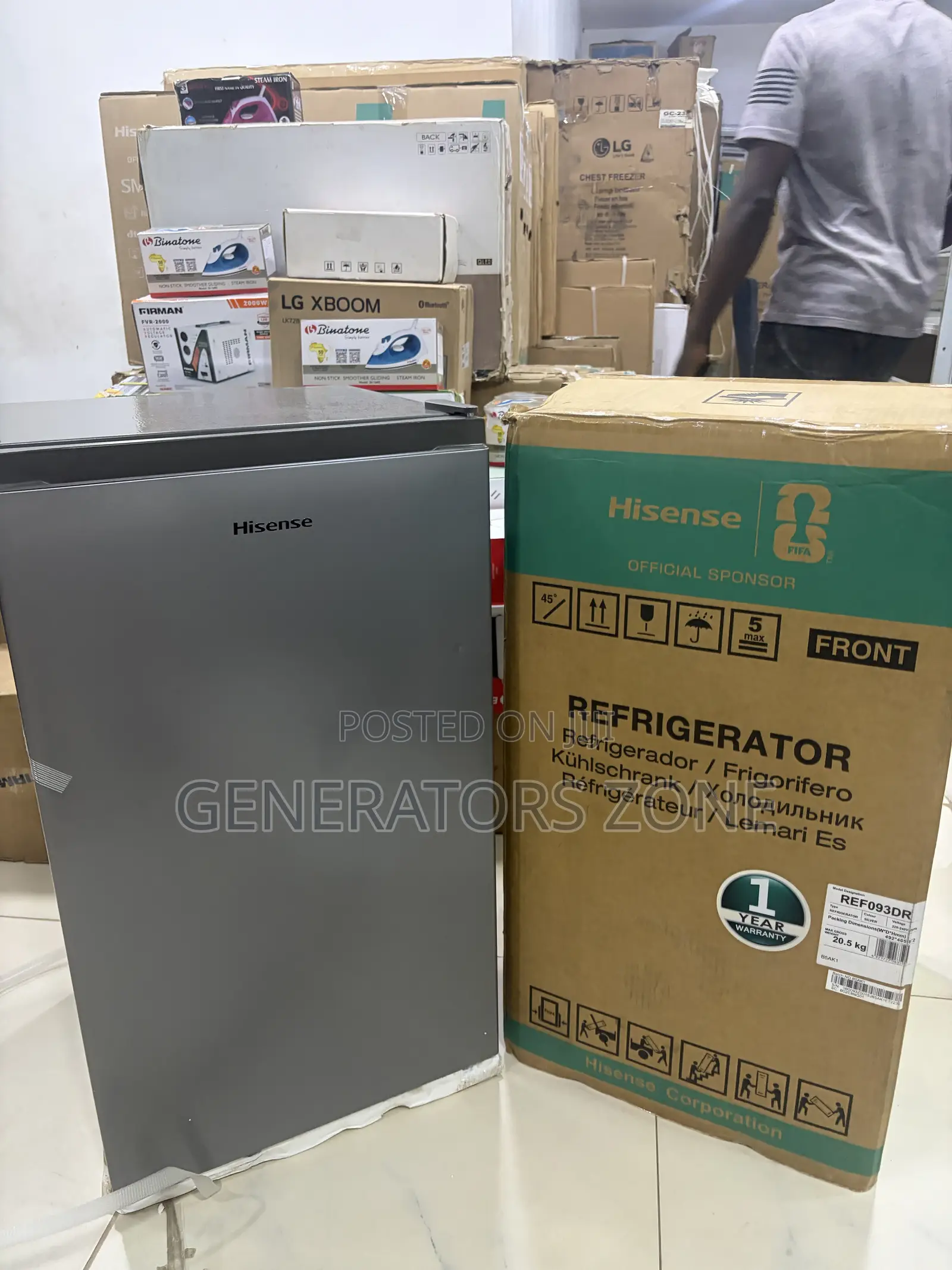 90L Hisense Direct Cool Single Door Fridge