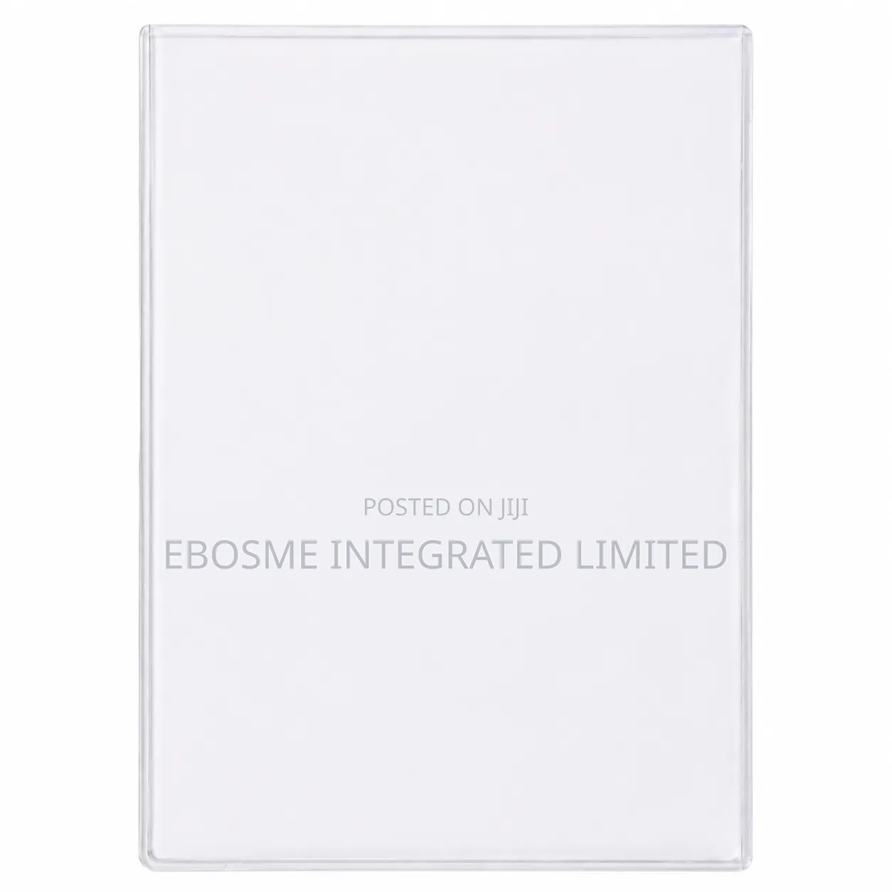 B4 Clear Hard PVC Card Case Document Holder