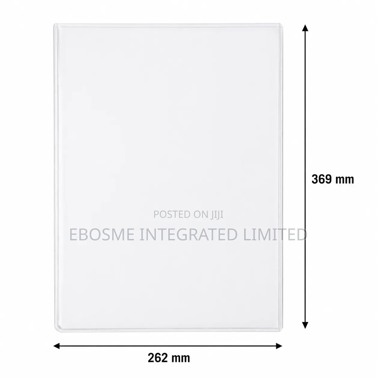 B4 Clear Hard PVC Card Case Document Holder