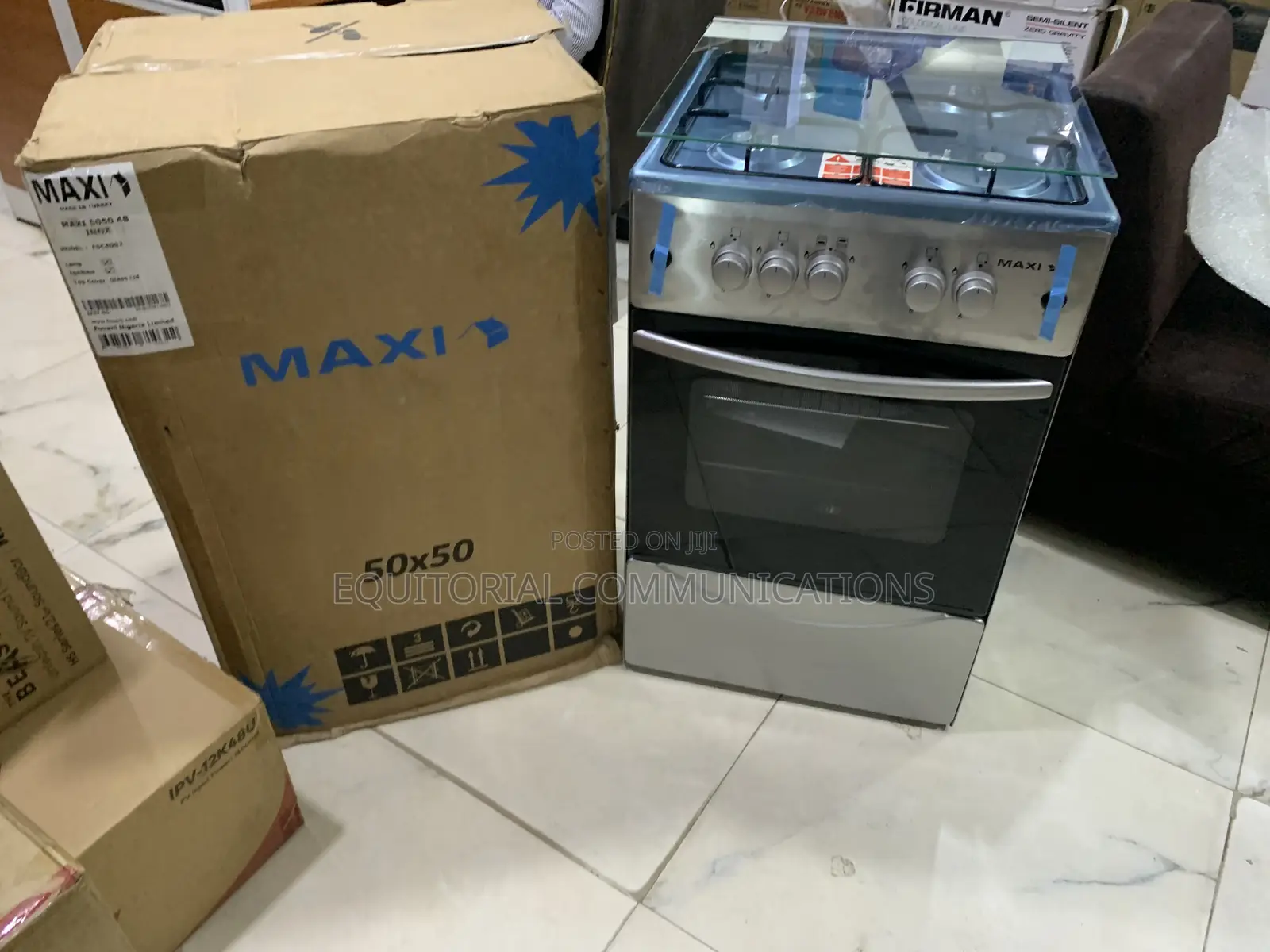 Maxi 5050 4-Burner Gas Cooker