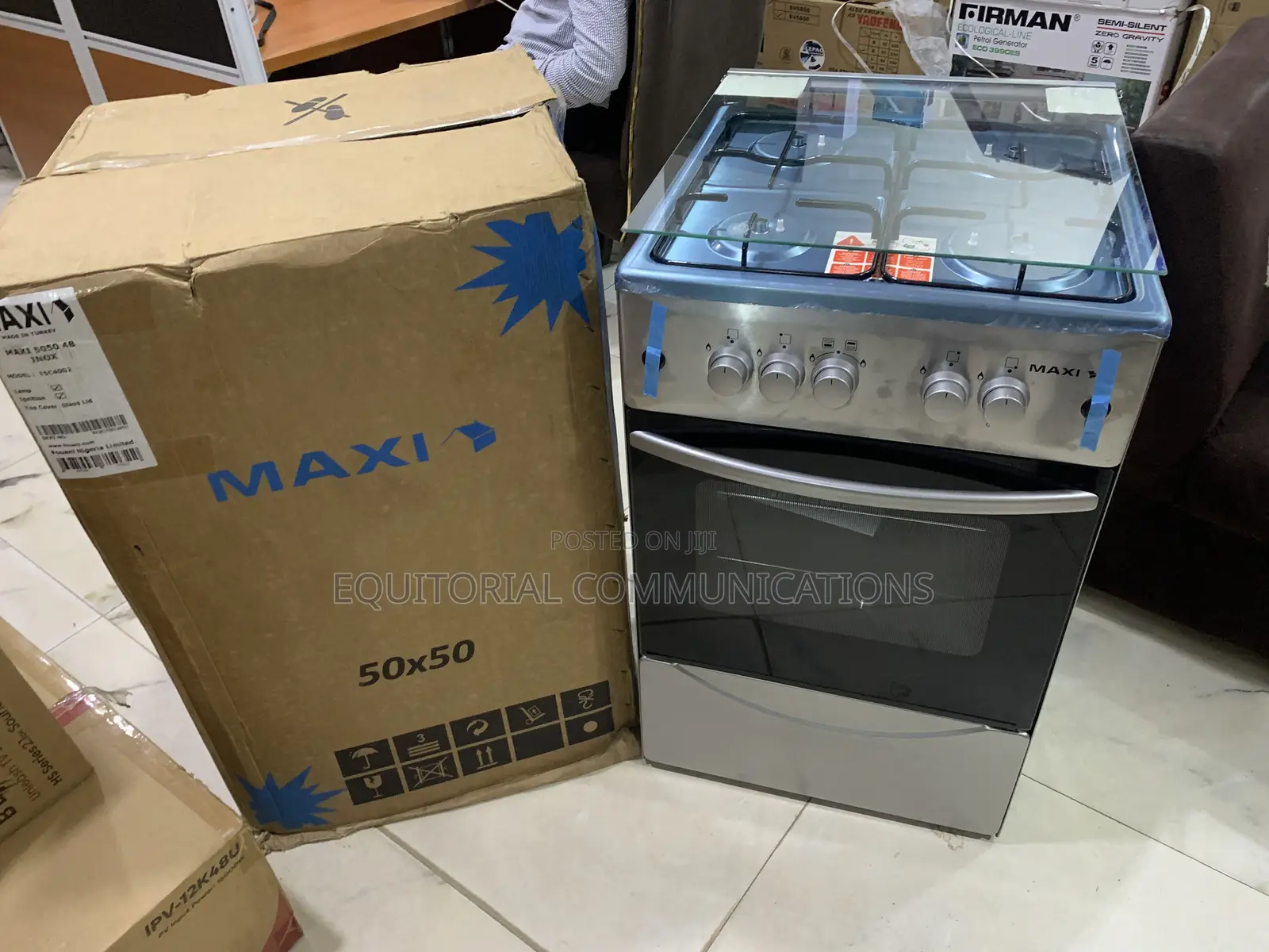 Maxi 5050 4-Burner Gas Cooker