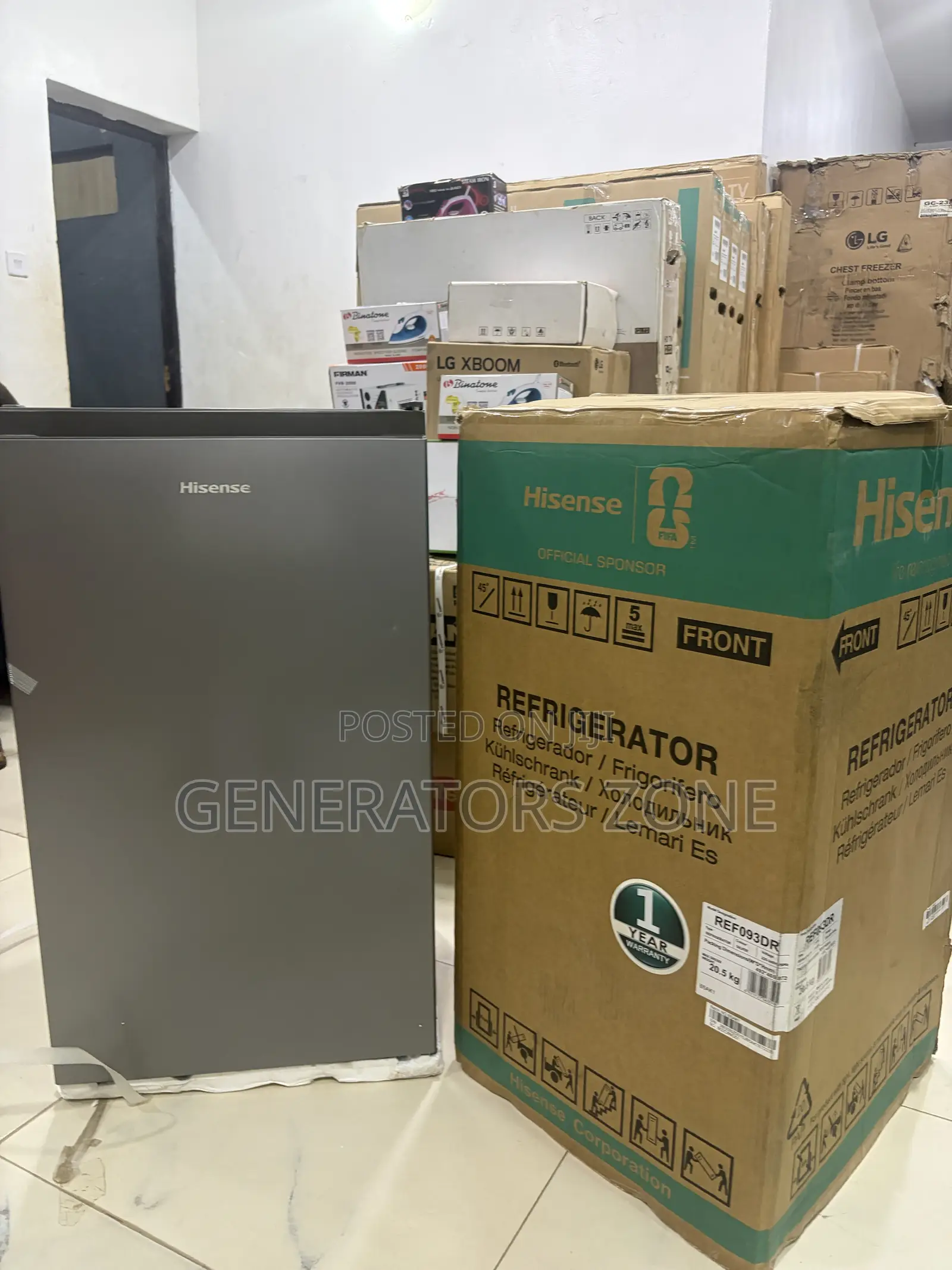 Hisense 90L Refrigerator With Internal Freezer