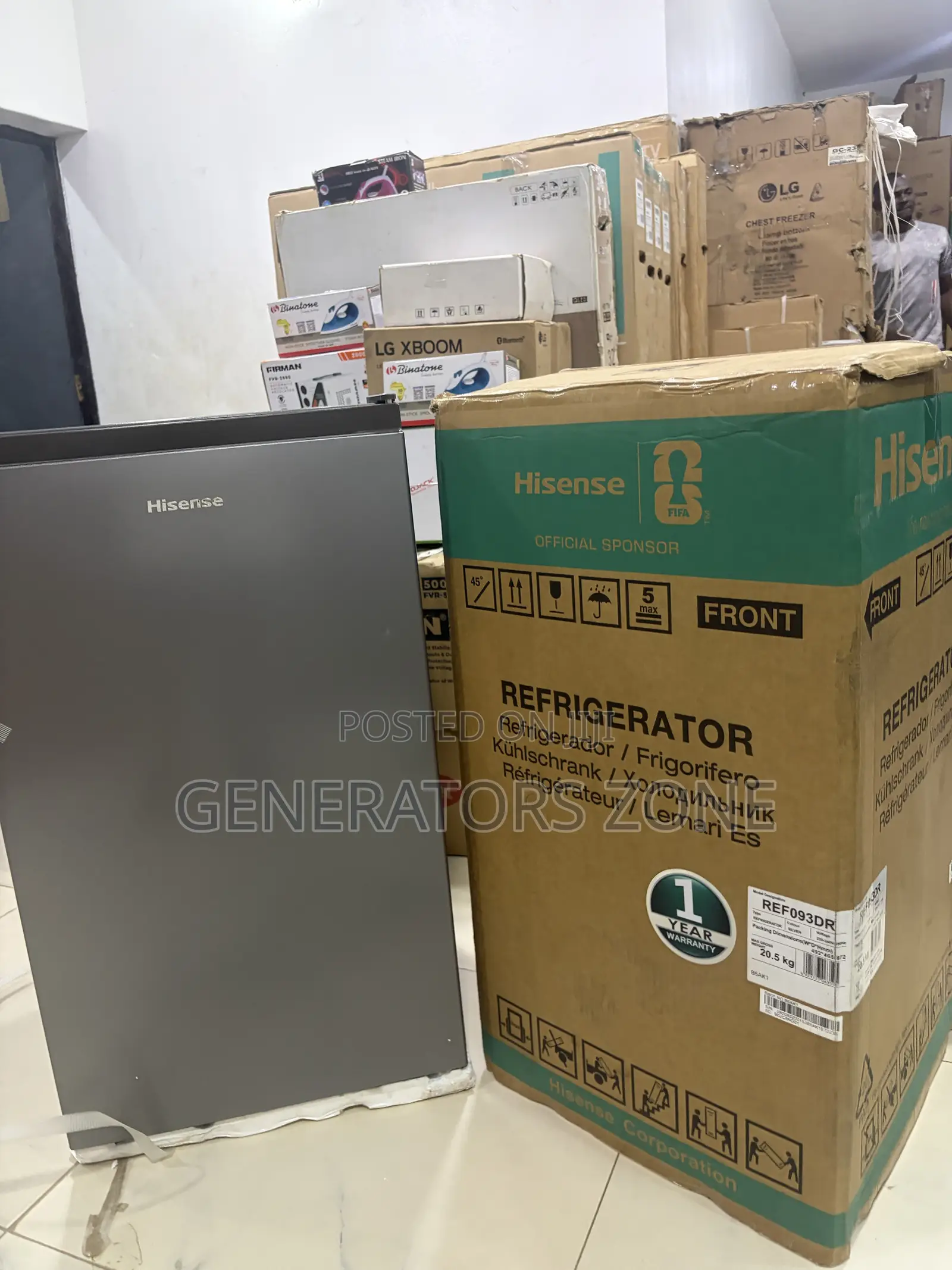 Hisense 90L Refrigerator With Internal Freezer