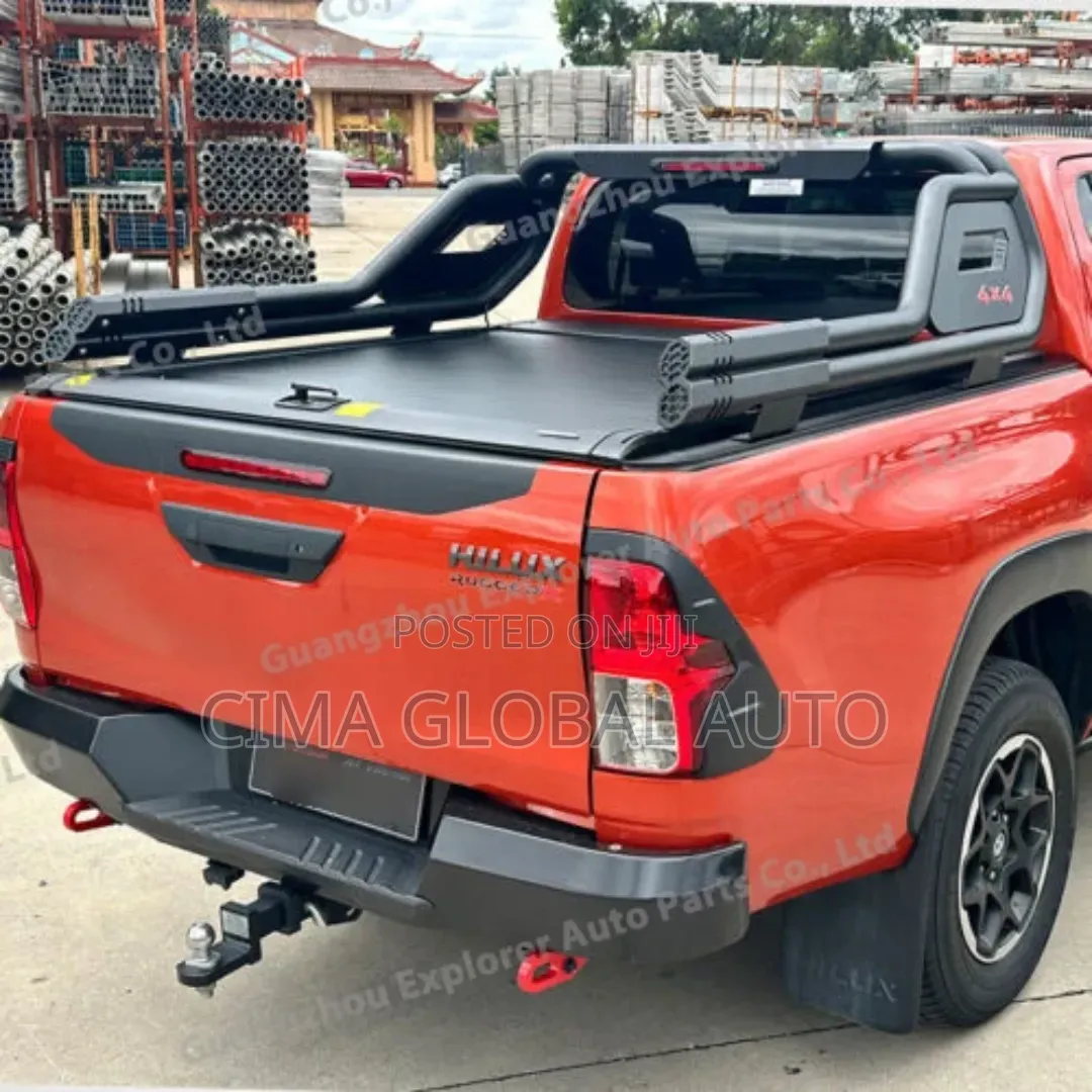 Rolling and Retractable Booth Cover With Iron Spoiler for Pick-Ups