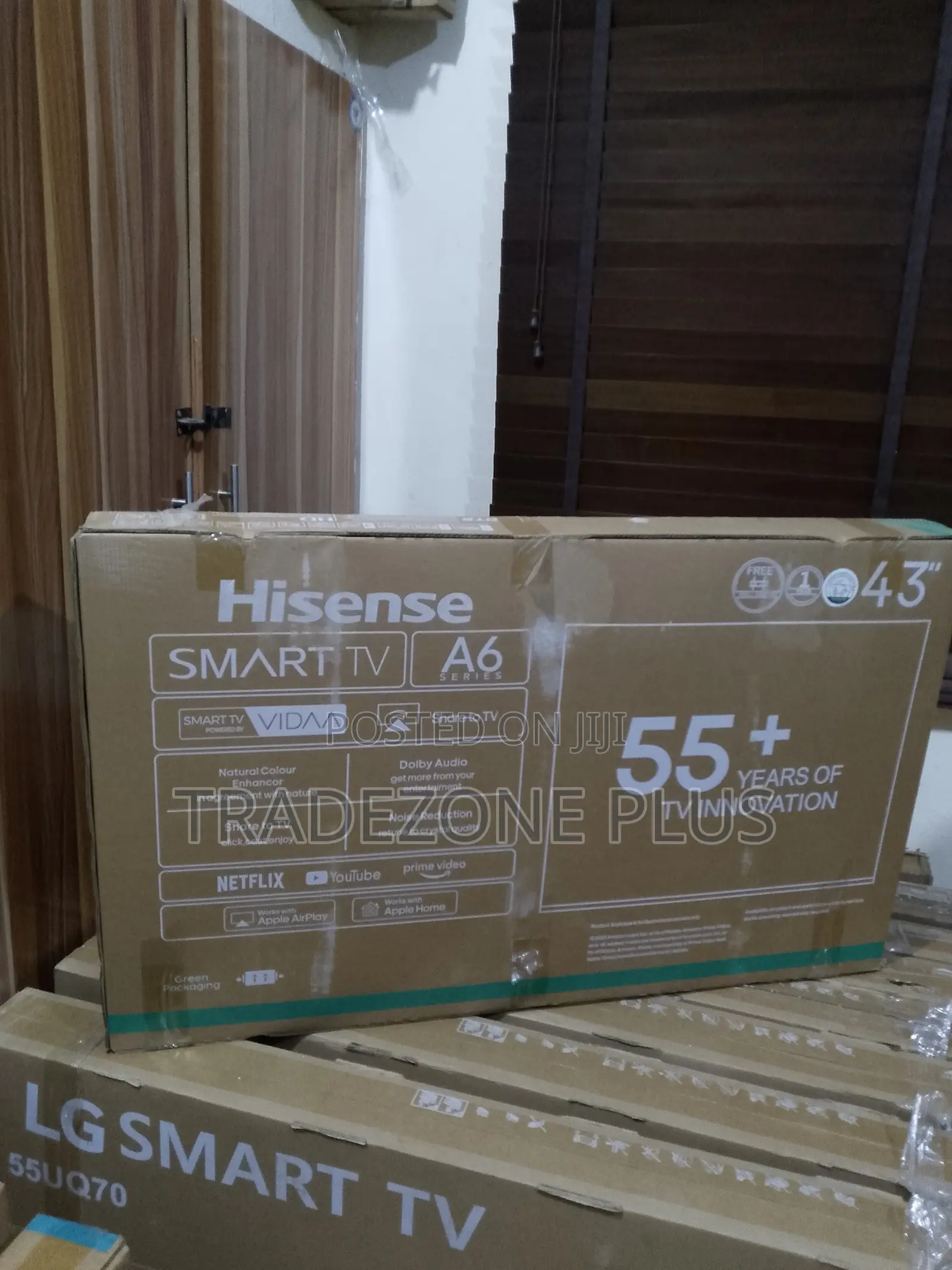 Hisense 43′′ A6 Series Smart TV – Ultra HD Resolution