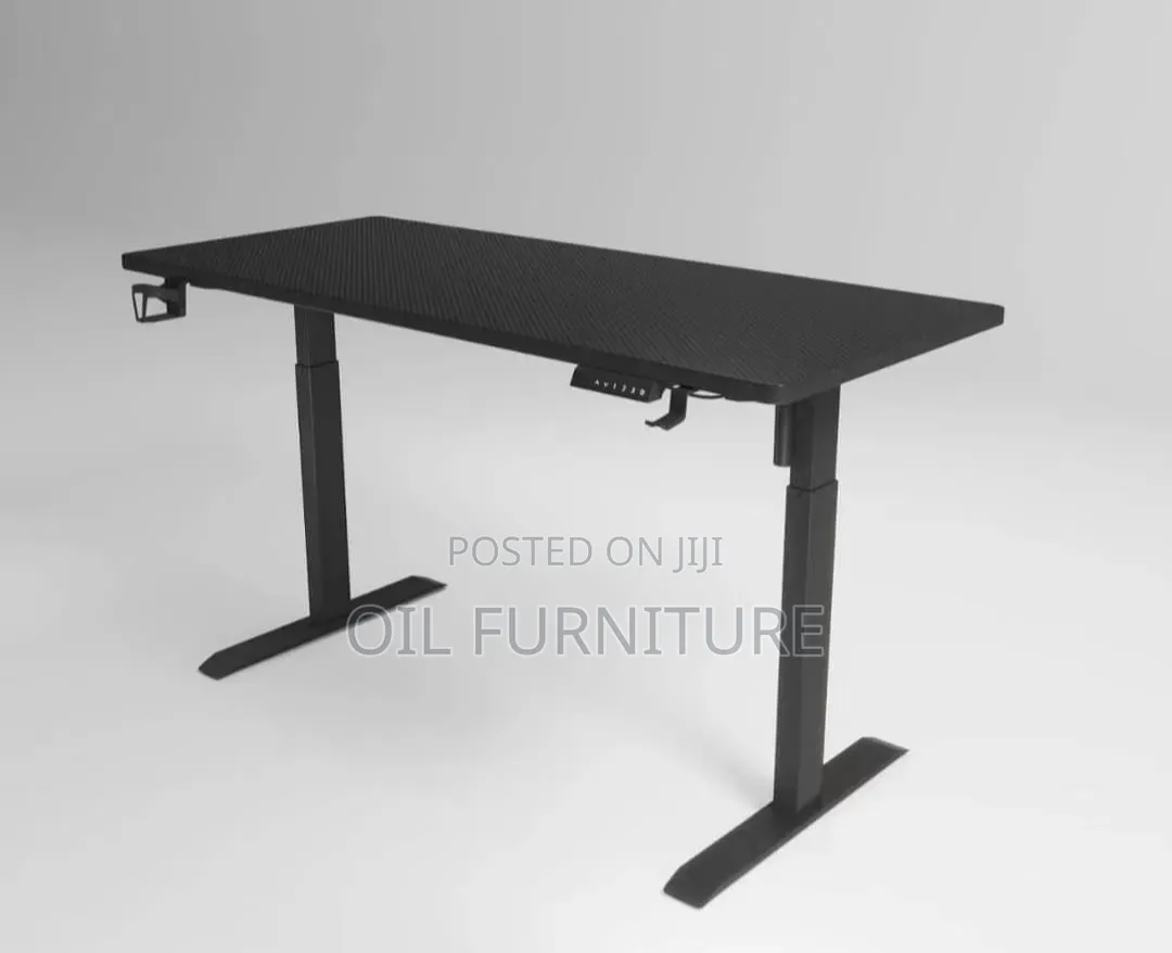 Electric Height Adjustable Standing Desk - Carbon Fiber Top