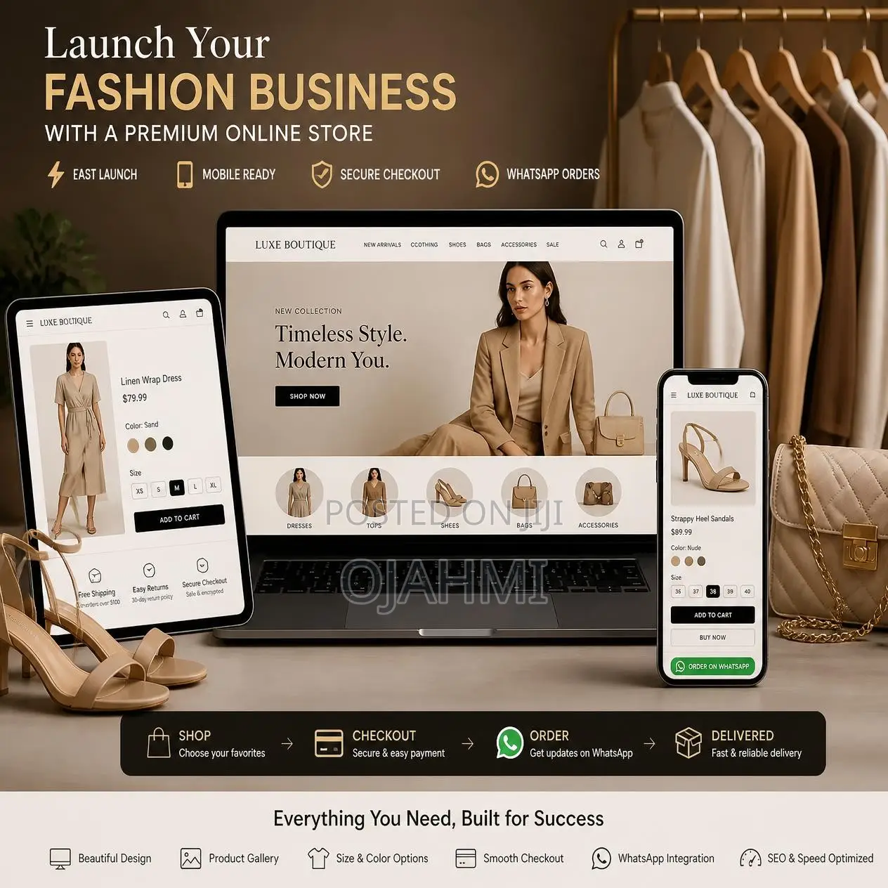 Fashion and Boutique Store E-Commerce Website for Vendors