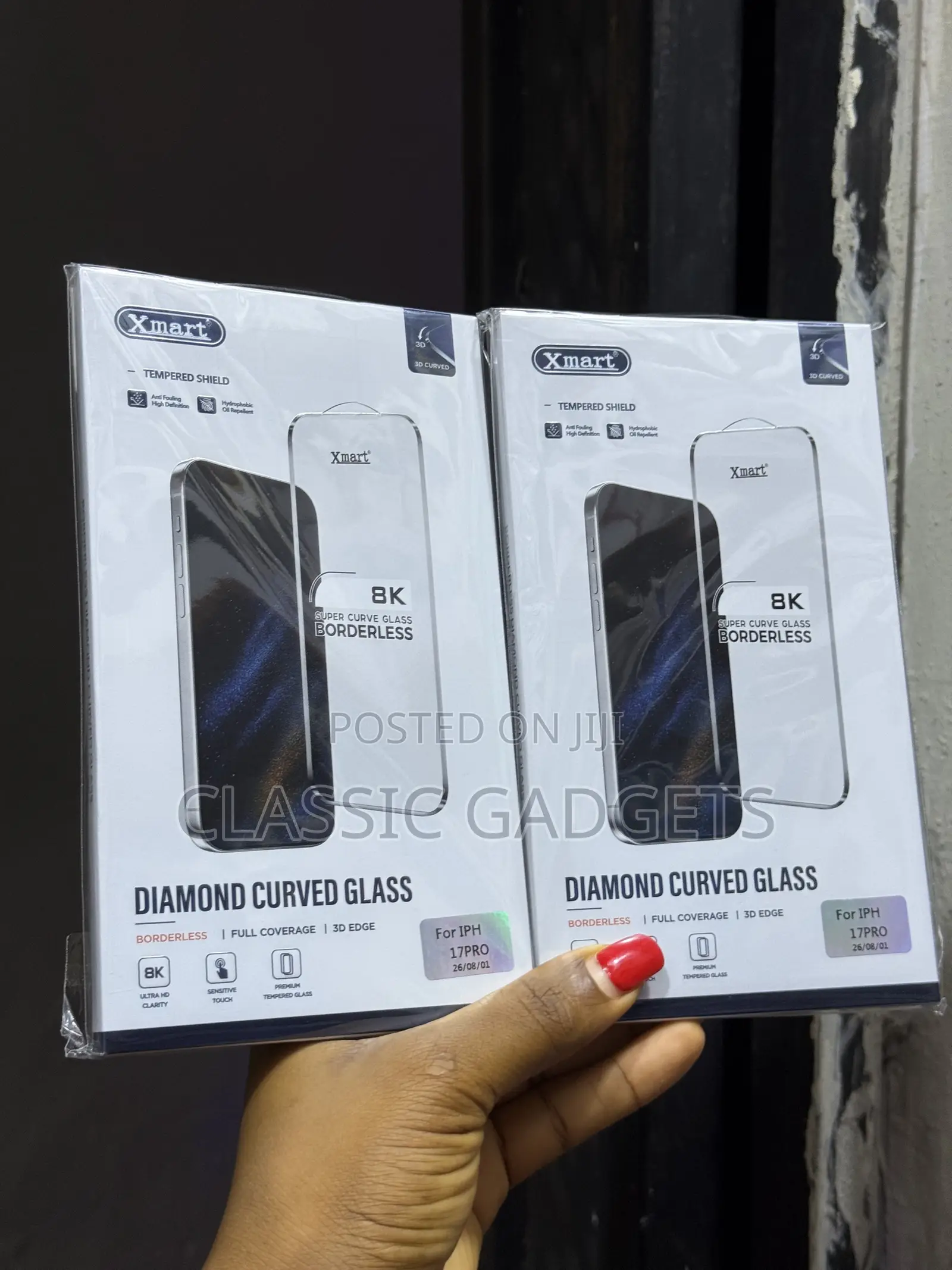 XMART Borderless Clear Screen Protector for iPhone 17 Pro