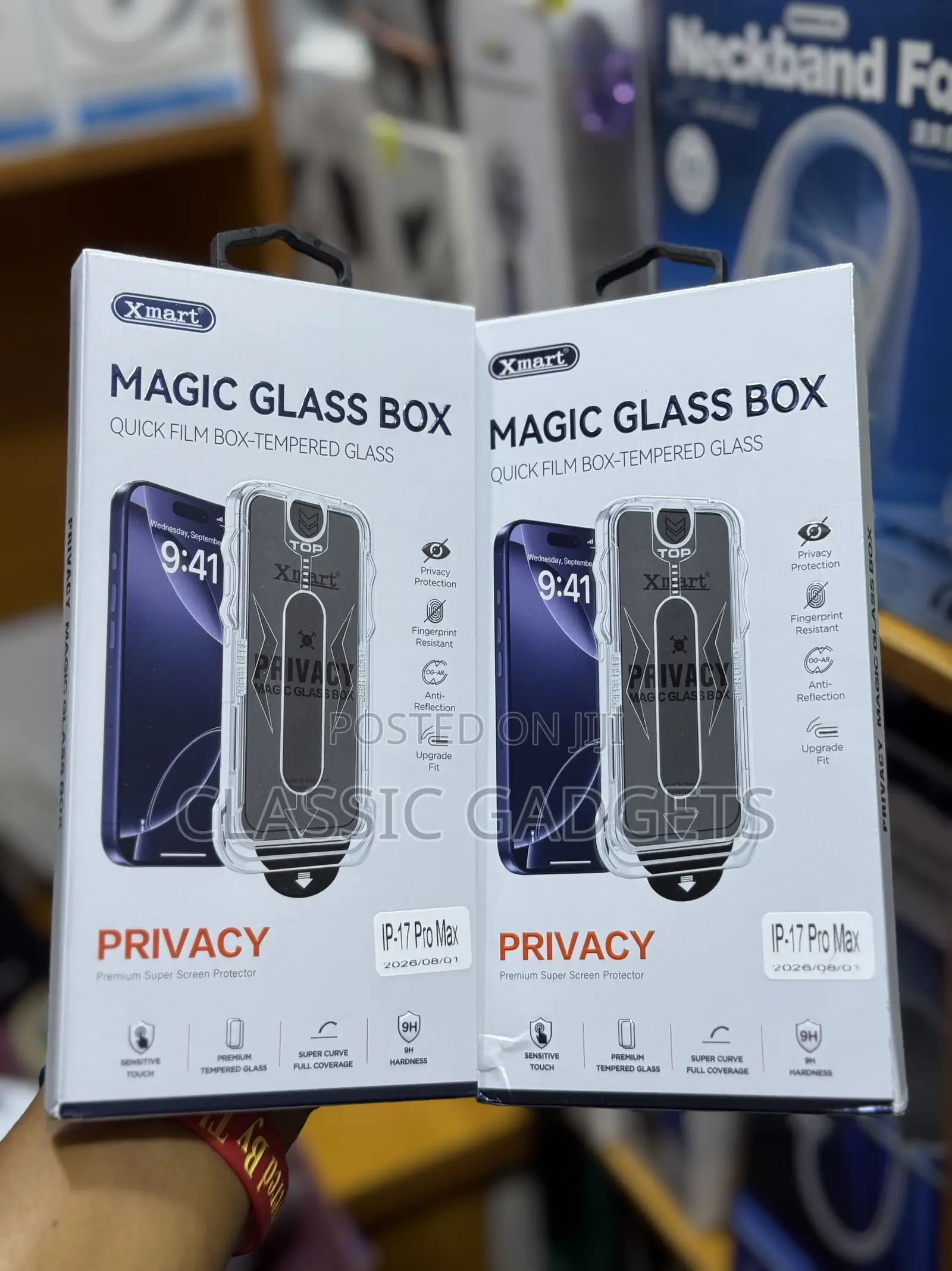 XMART Magic Glass Box Privacy Screen Protector for iPhone 17 Pro Max