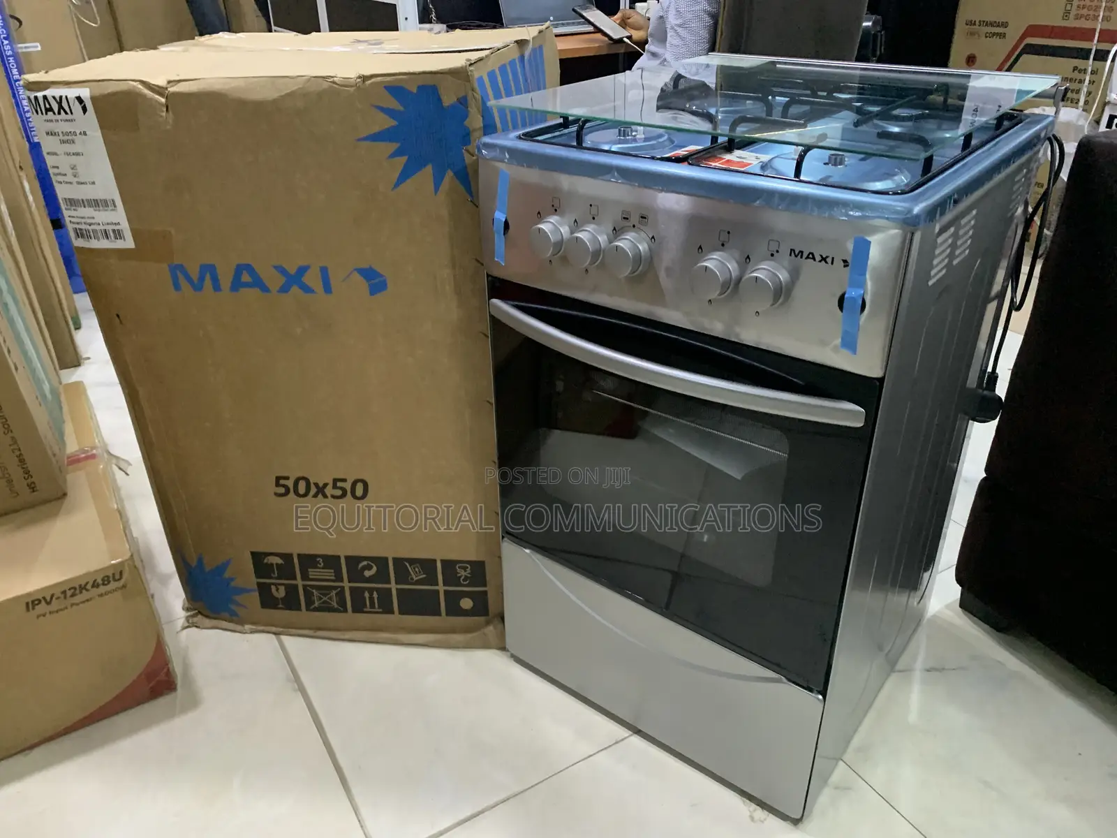 Maxi 4-Burner 5050 Inox Range Cooker