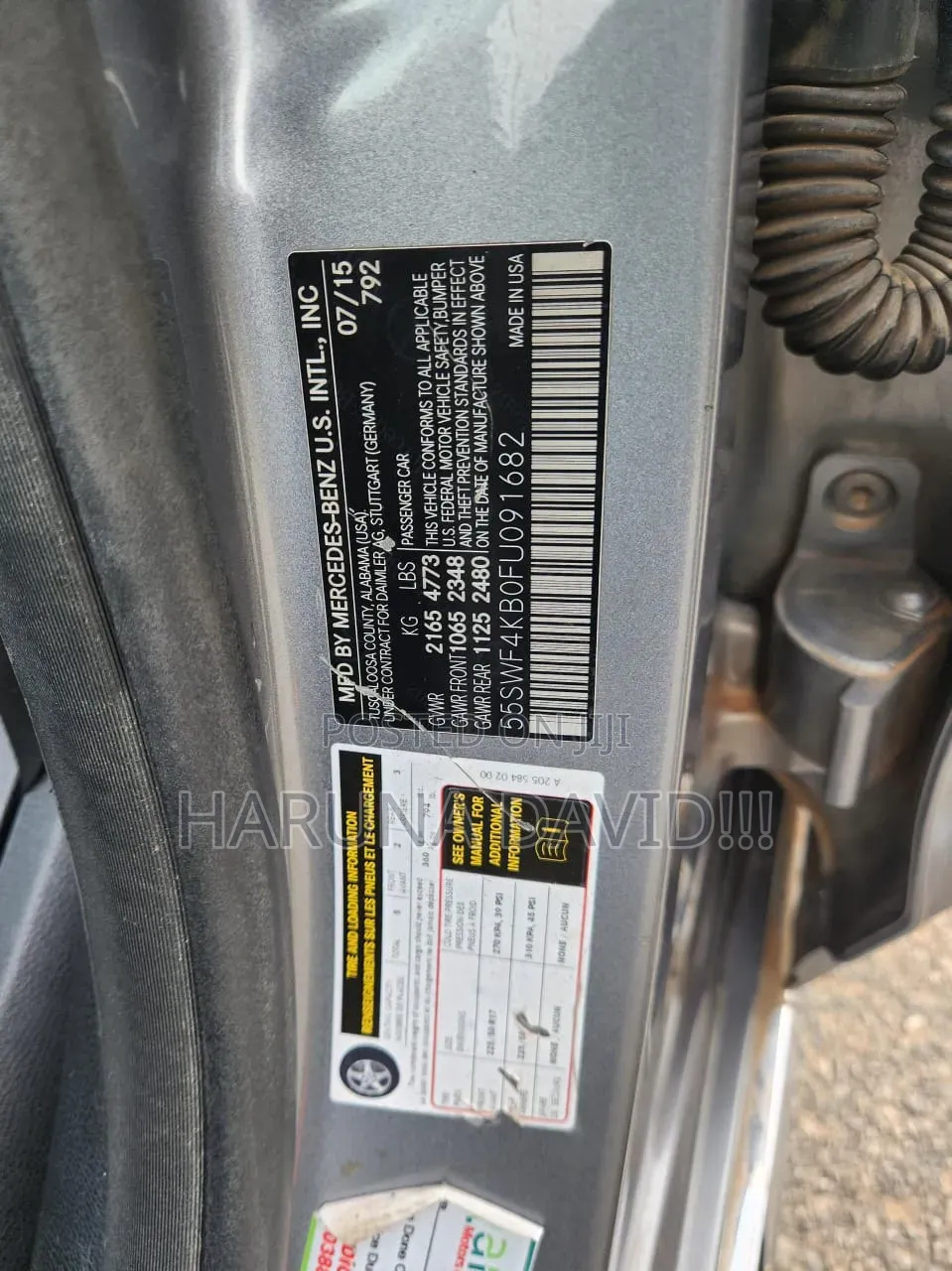 Mercedes-Benz C300 2016 Gray