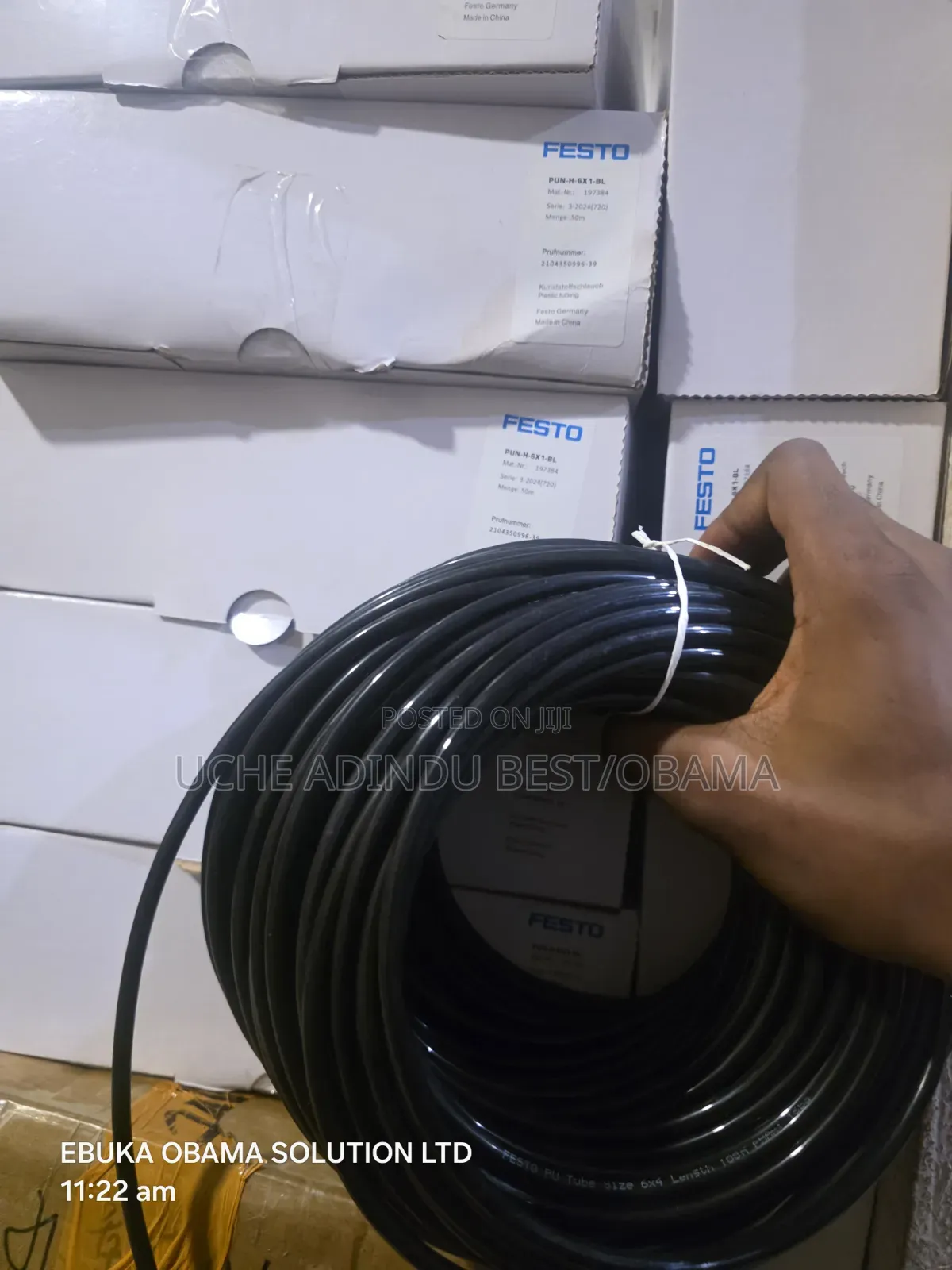 Festo Hose Black 6mm Pu Pneumatic