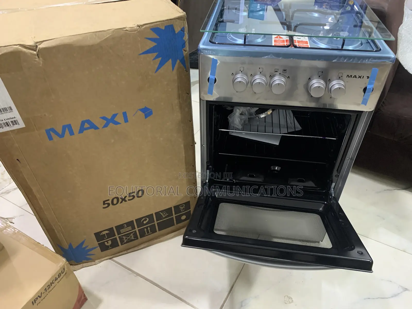 Maxi 5050 4B Inox Freestanding Gas Cooker for Home Kitchen