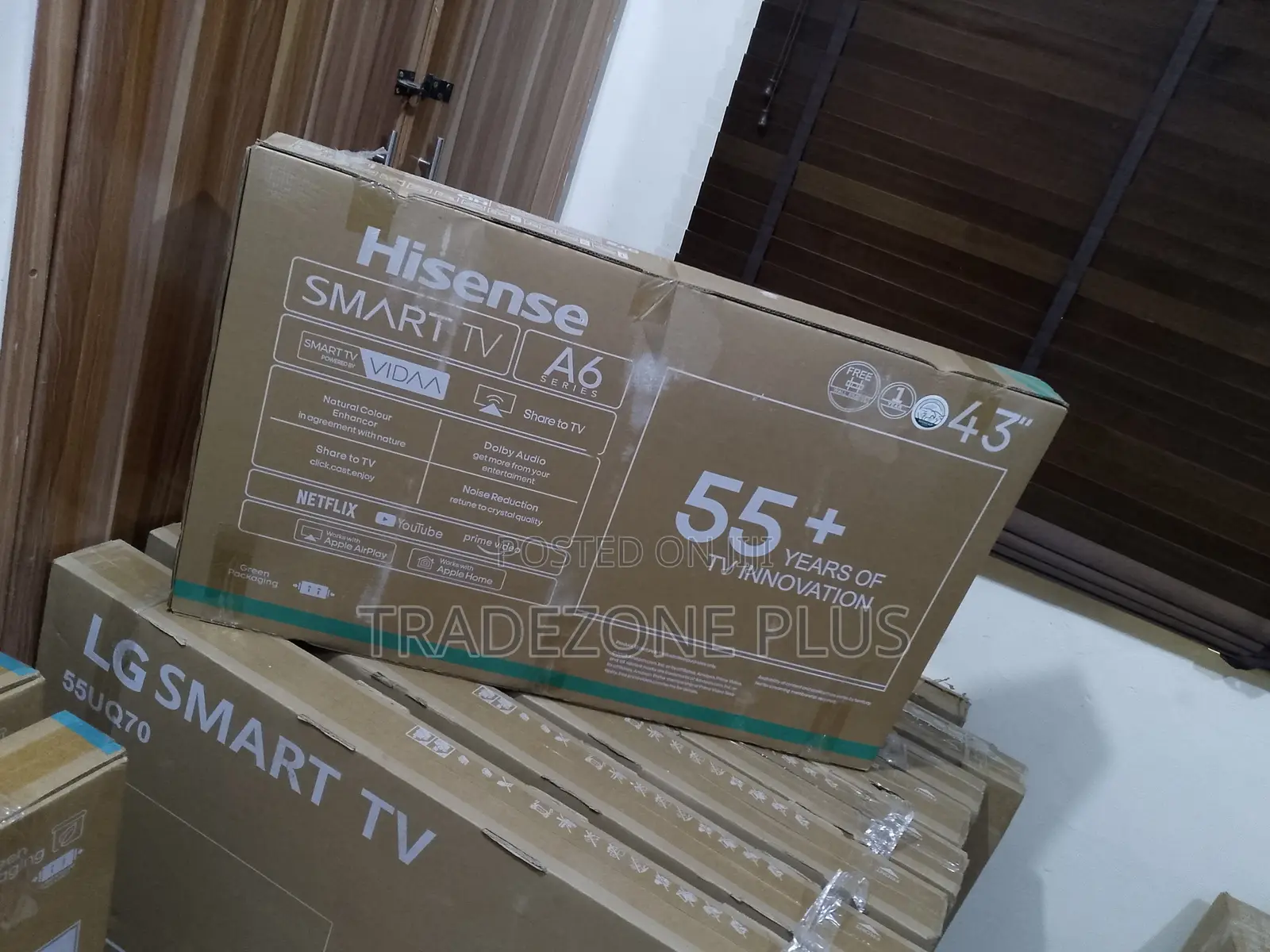 Hisense 43” A6 Series Ultra HD Smart TV