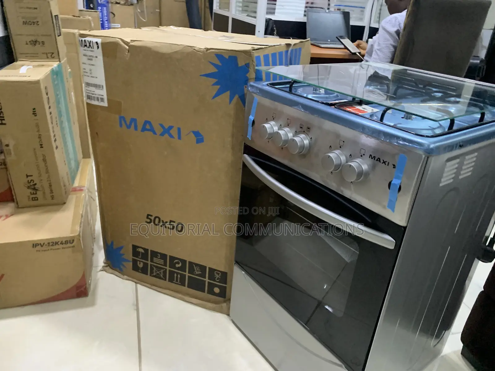 Maxi 5050 Inox 4-Burner Gas Cooker for Everyday Family Cooking