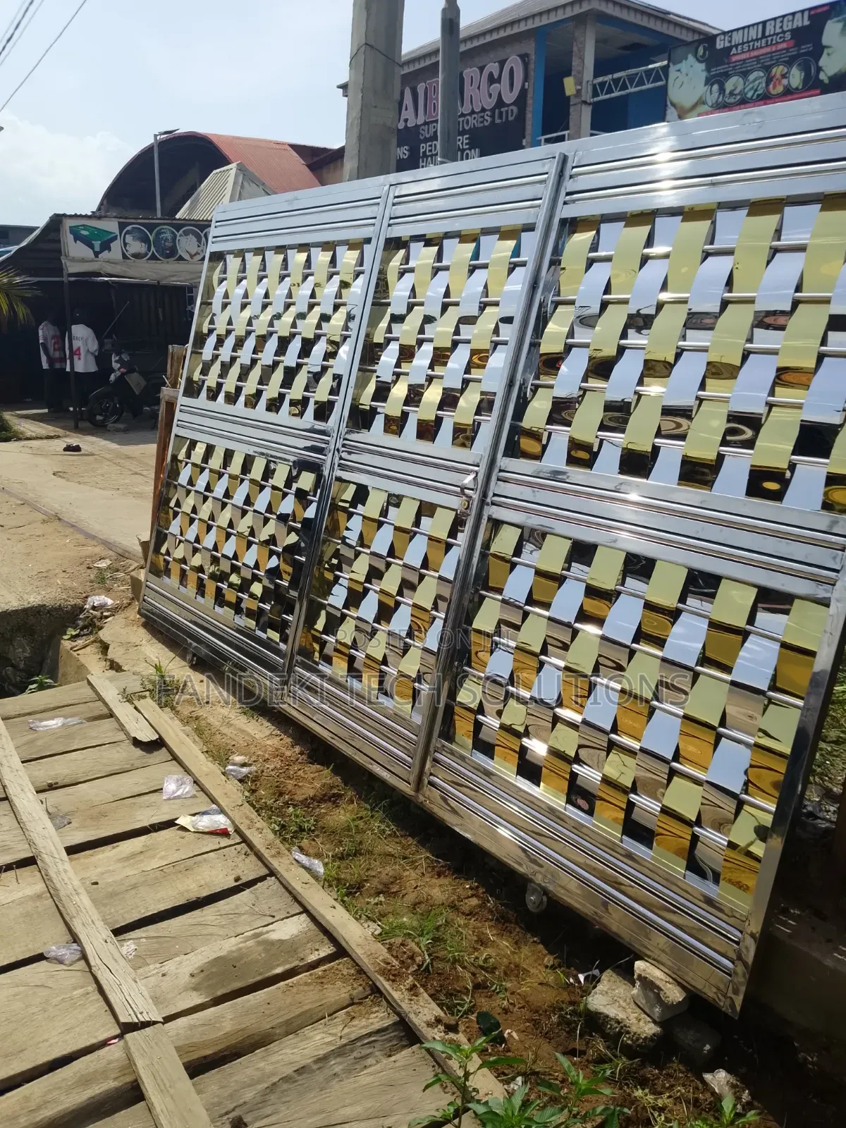 Gold Stainless Steel Gate
