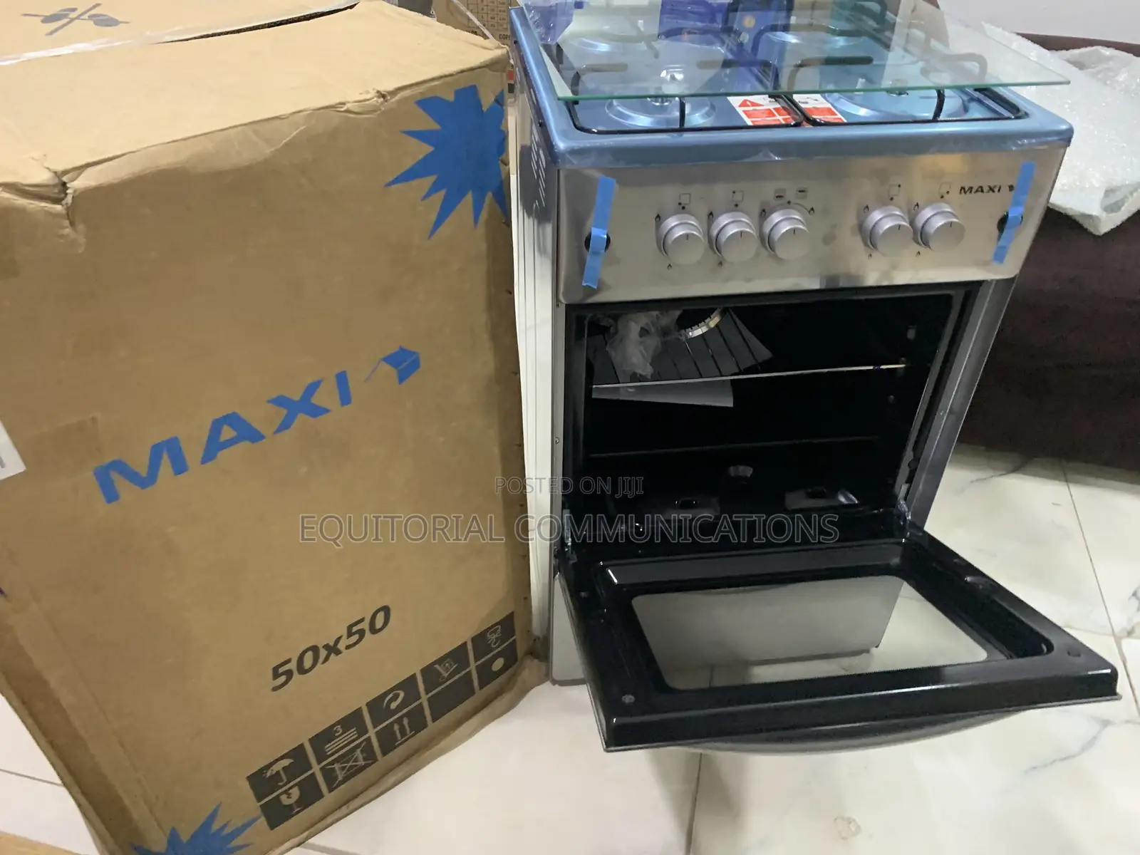 Maxi F5C40G2 50x50cm 4-Burner Gas Cooker With Oven