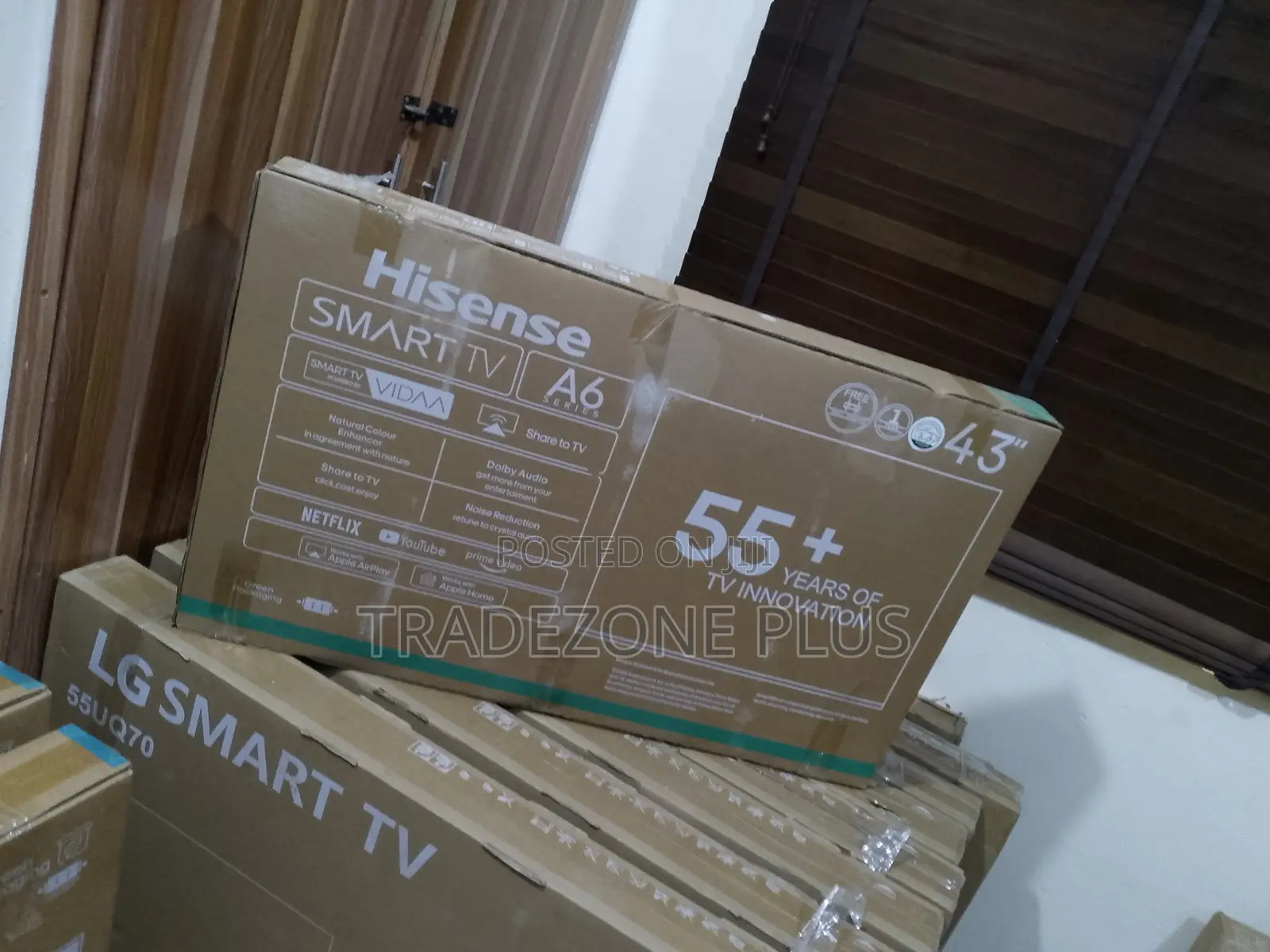 Hisense 43” A6 Series Ultra HD Smart TV