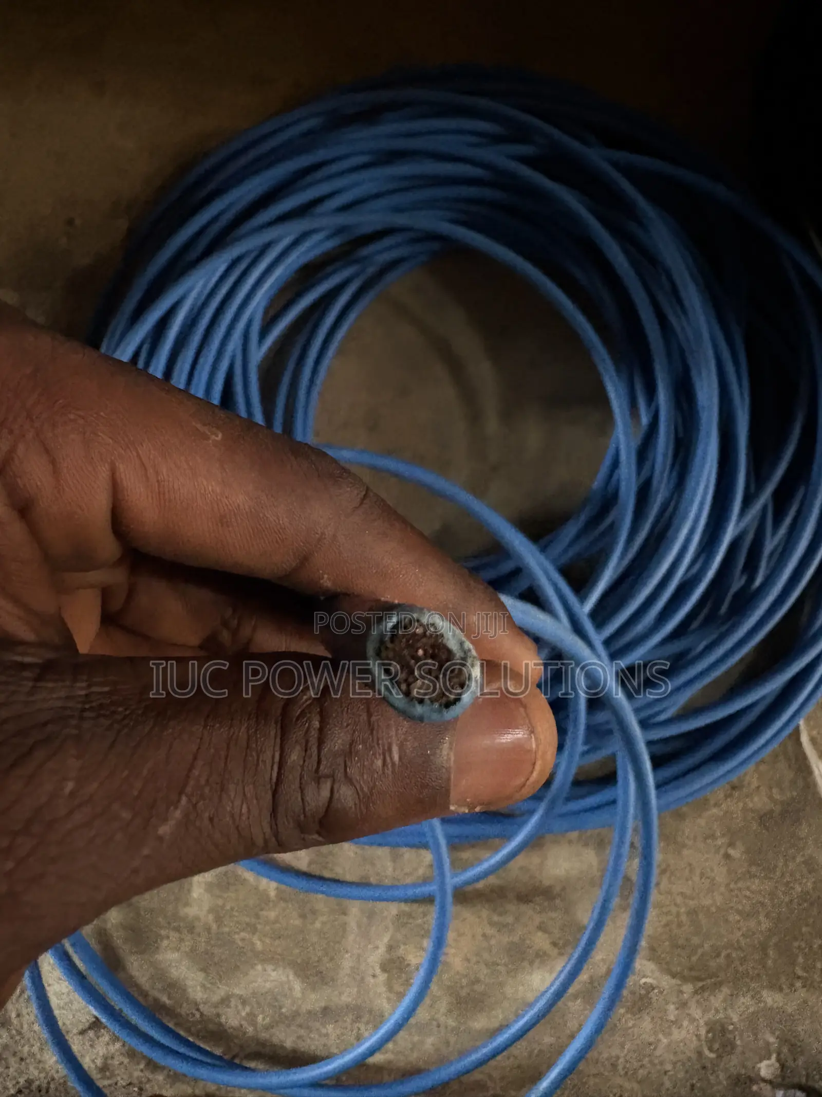 25mm Single Flexible Cable Blue