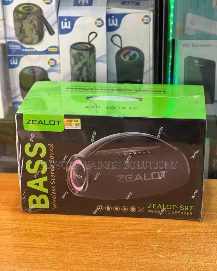Zealot S97 Super Bass Bluetooth Speaker - 80W Wireless Speaker