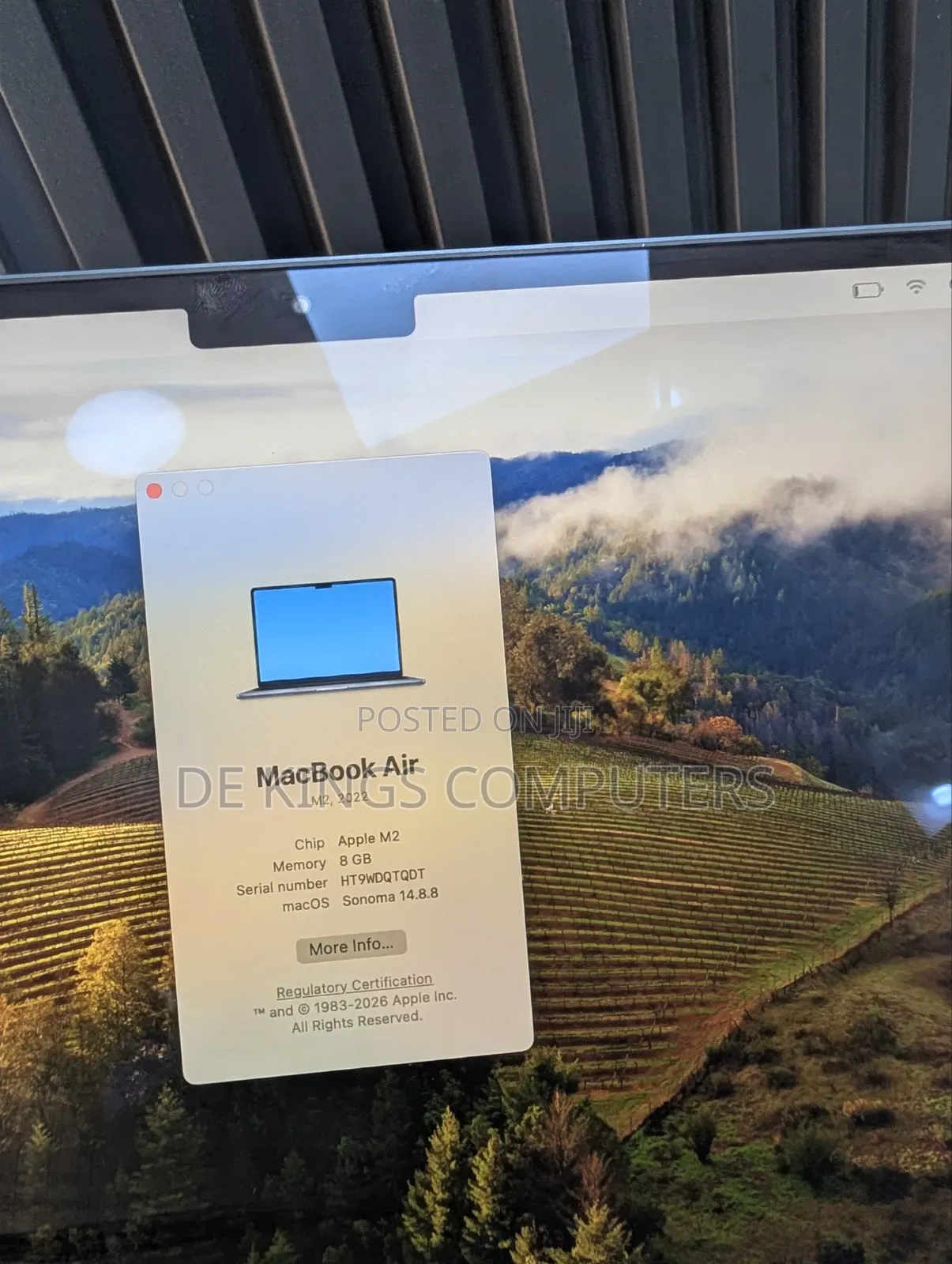 Laptop Apple MacBook Air 2022 M2 8GB Apple M2 SSD 256GB