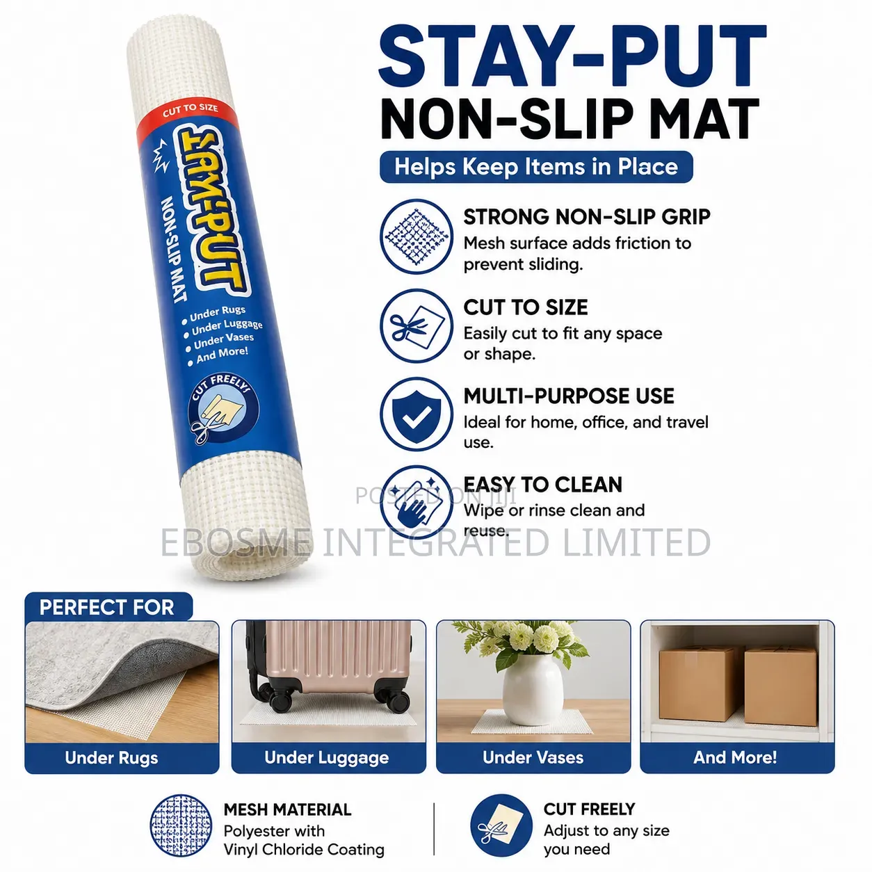 Japanese Stay-Put Non-Slip Mat 45 X 100cm