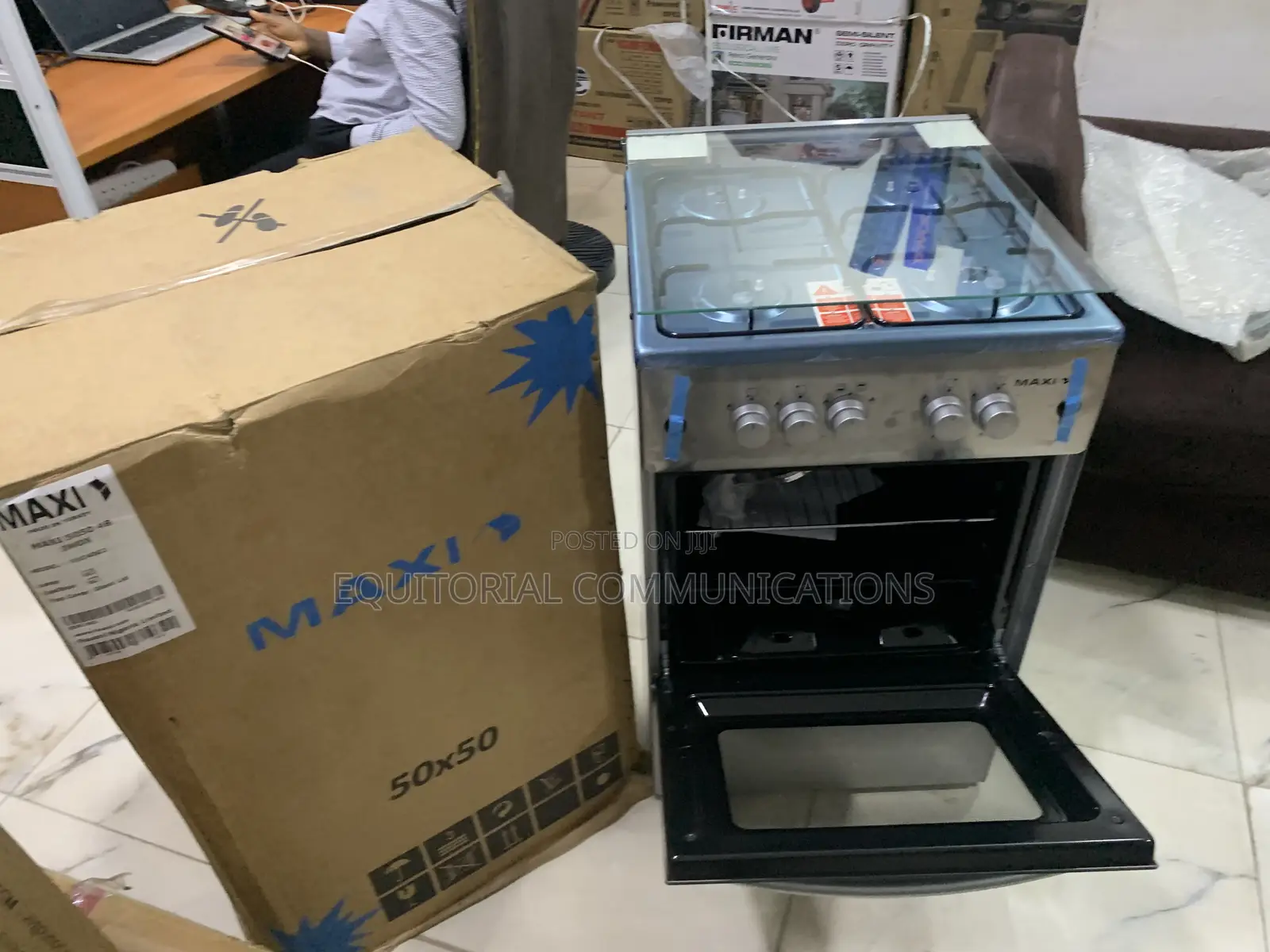 Maxi 5050 4B Gas Cooker With Inox Finish for Home Kitchens