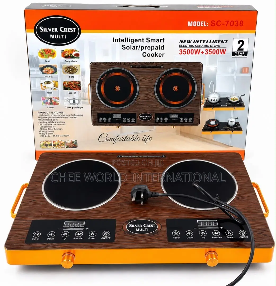 Silver Crest 2 Burner Infrared Cooker 7000W - Solar/Inverter