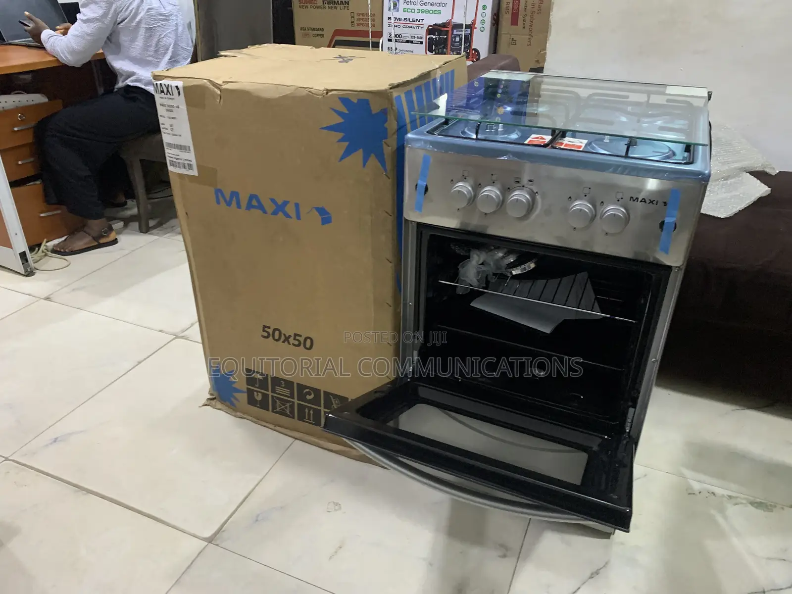 Maxi 5050 4B Inox Gas Cooking Range for Convenient Meal Preparation