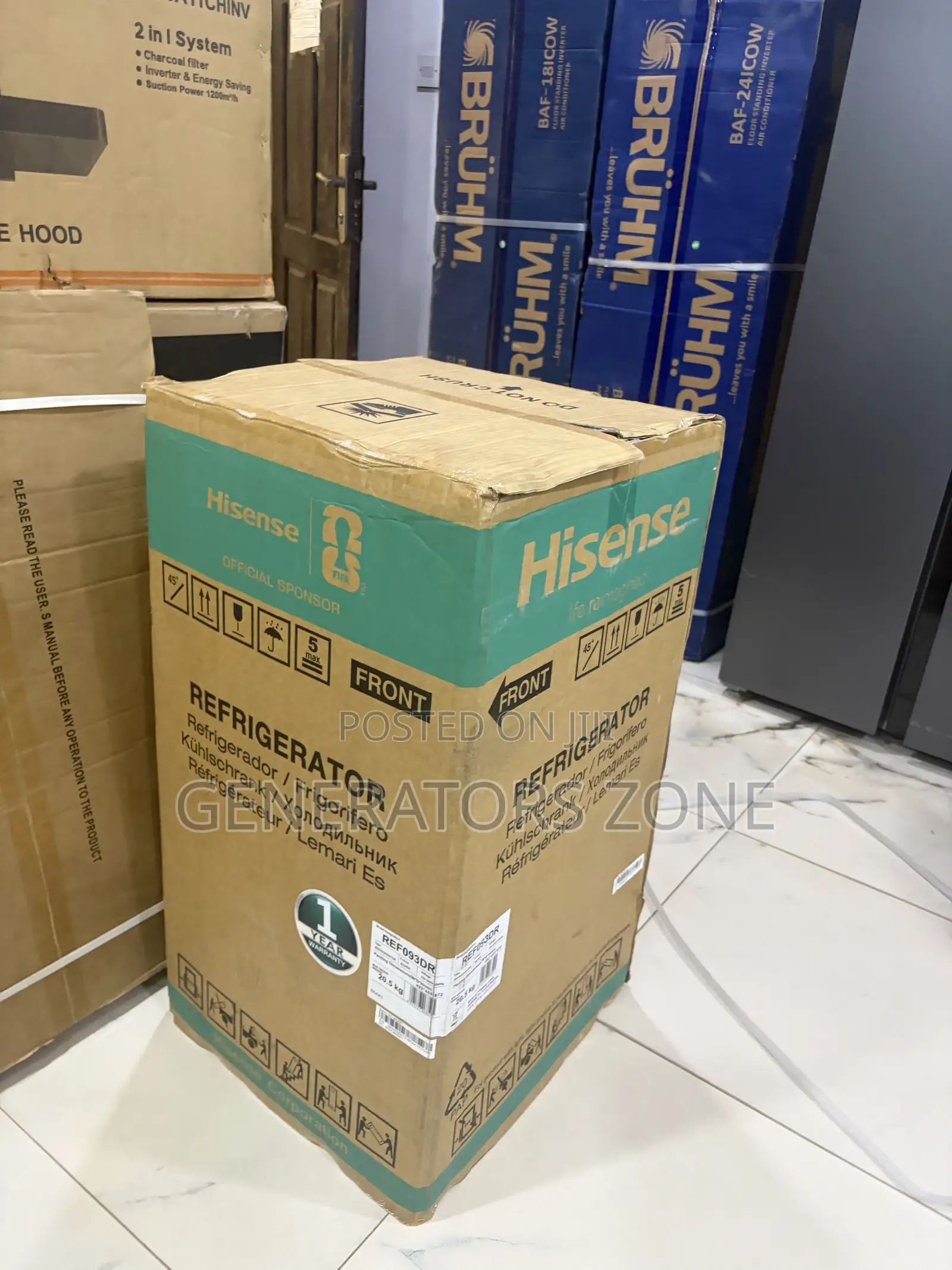 90L Hisense Compact Silver Kitchen Fridge