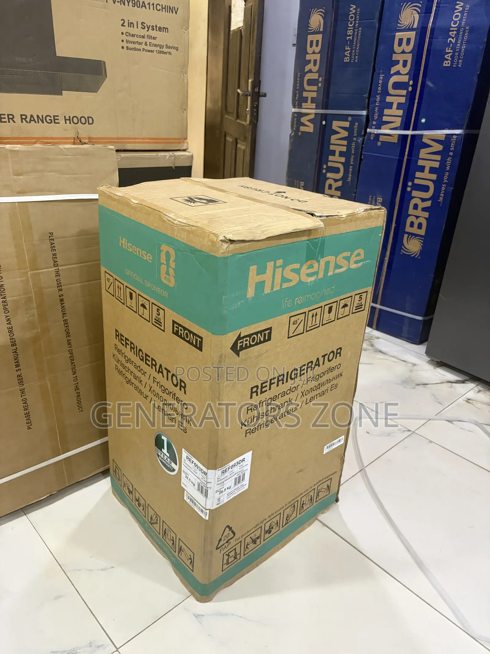 90L Hisense Compact Silver Kitchen Fridge