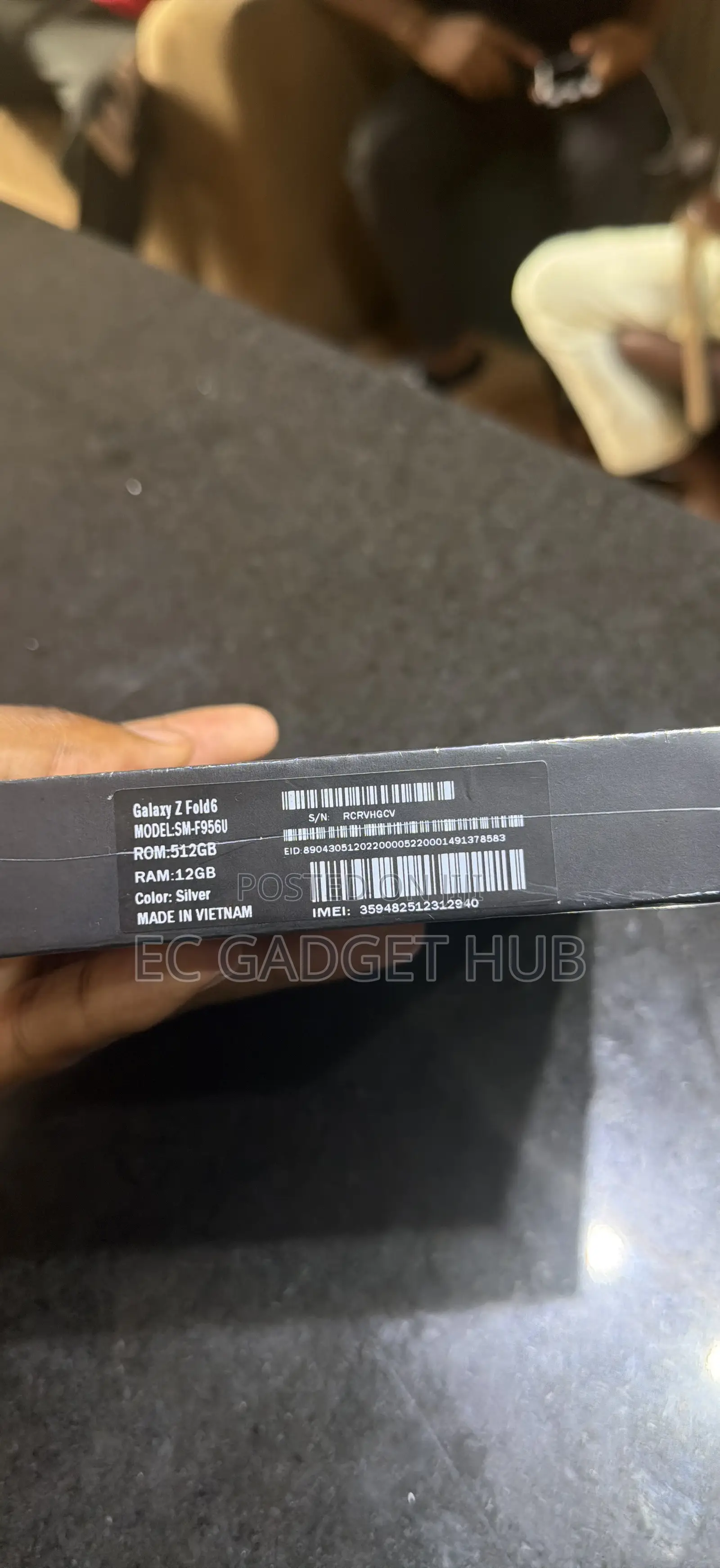 New Samsung Galaxy Z Fold6 512 GB Black