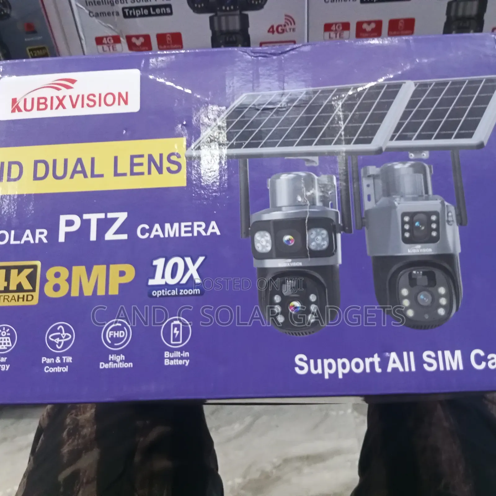 Dual Lens PTZ Solar CCTV Camera