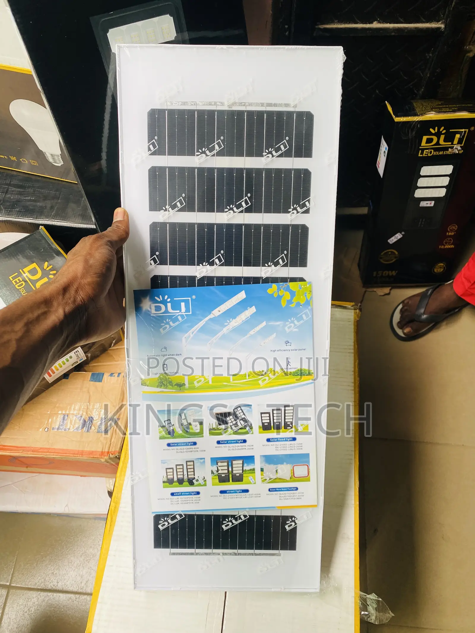 Solar Street Light DLI 300W LED 2 in 1