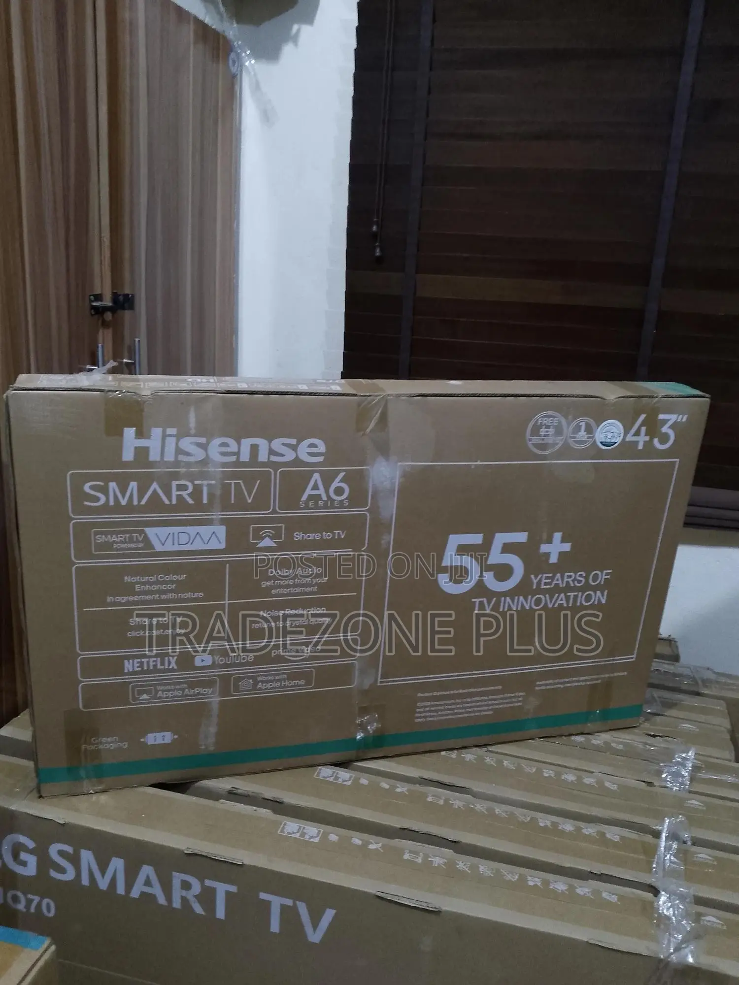 Hisense 43-Inch A6 Series UHD Google Smart TV – Dolby Vision