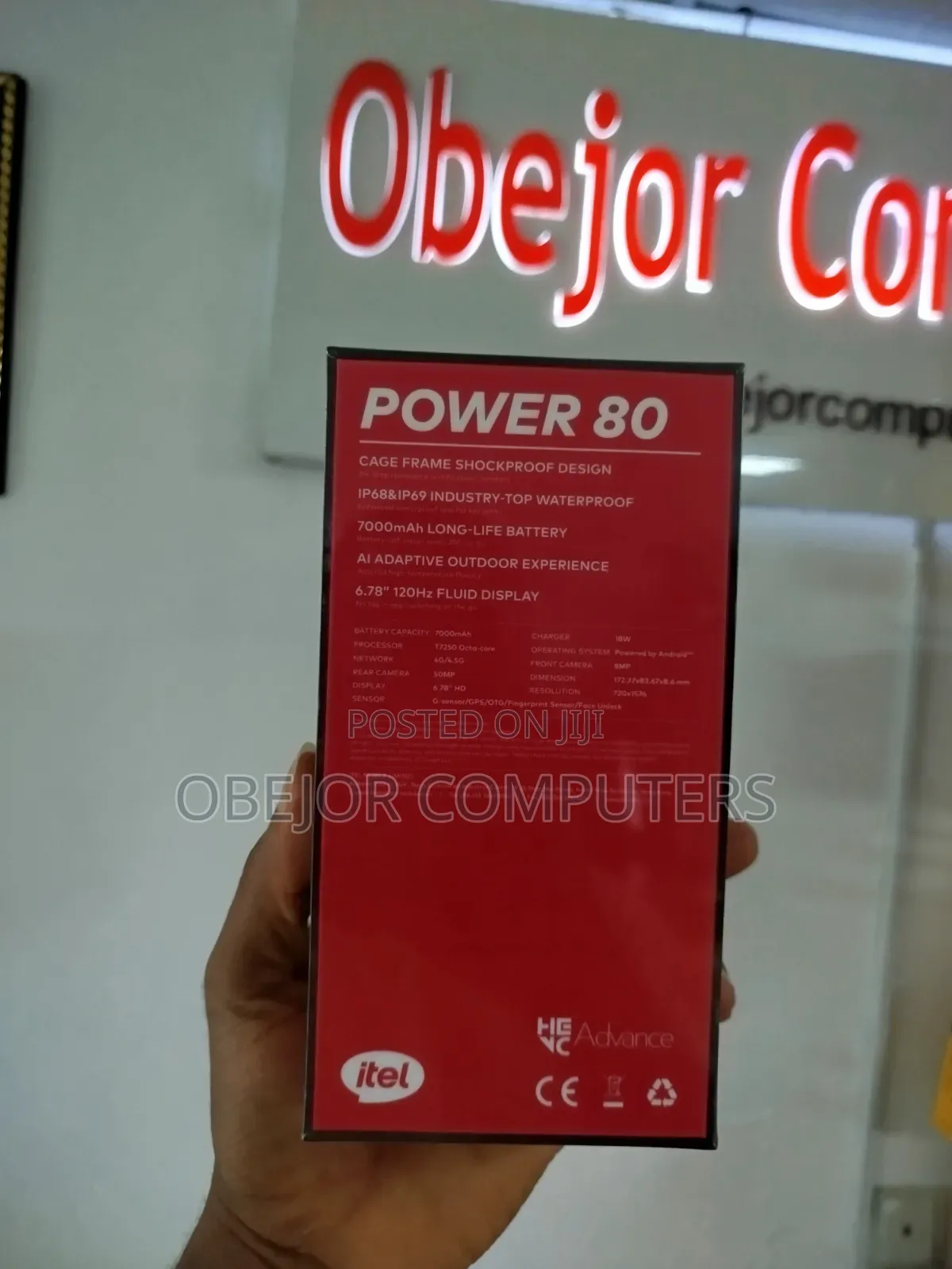 New Itel Power 80 128 GB Black