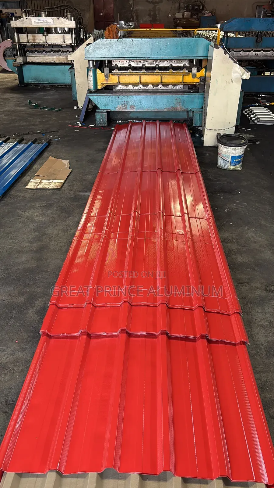 Aluminum Roofing Sheet Yellow Color and Leads Color