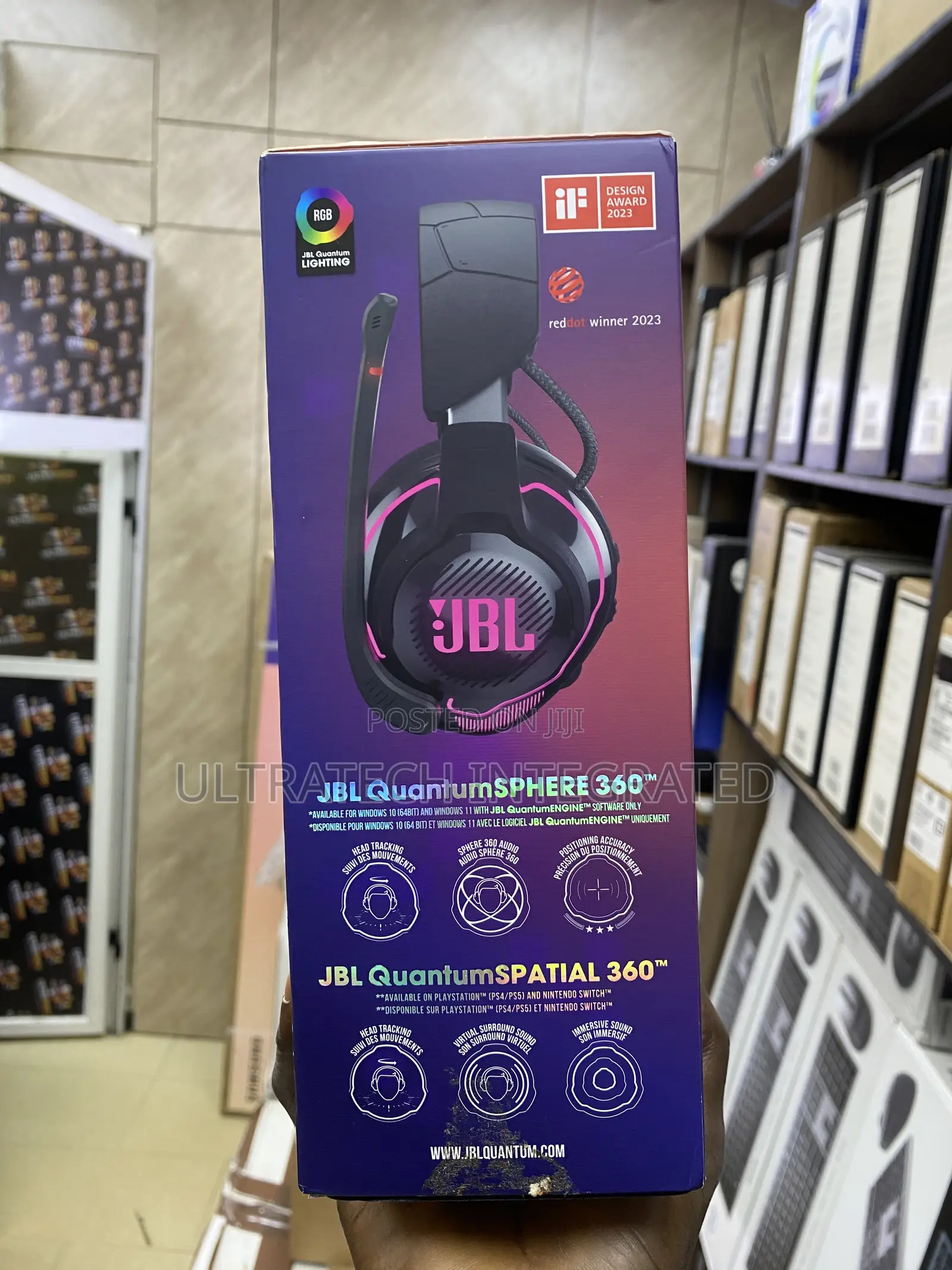 JBL Gaming Headphone Quantum 910 Wireless Over-Ear W/Mic