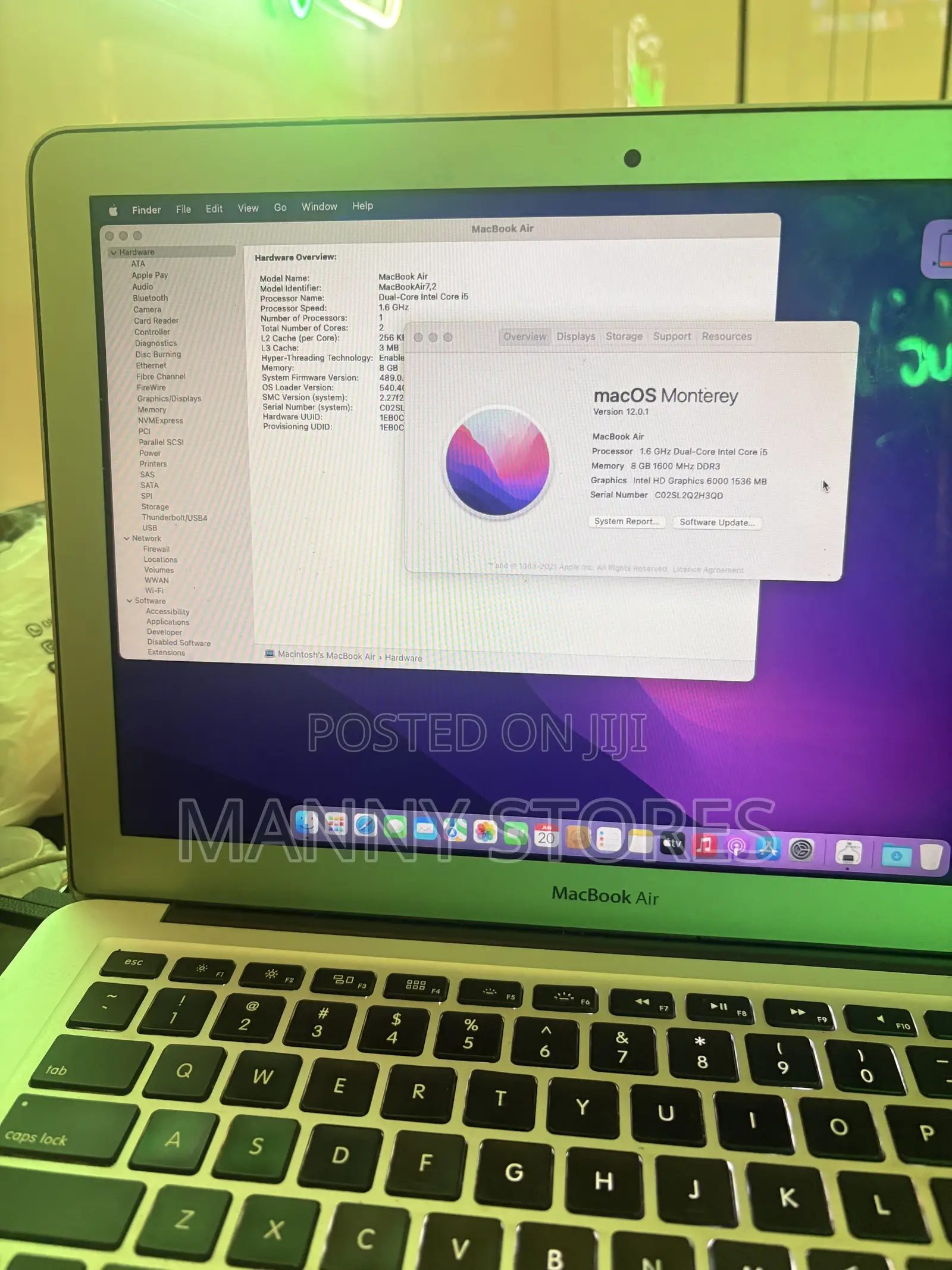 Laptop Apple MacBook Air 2015 8GB Intel Core i5 SSD 128GB