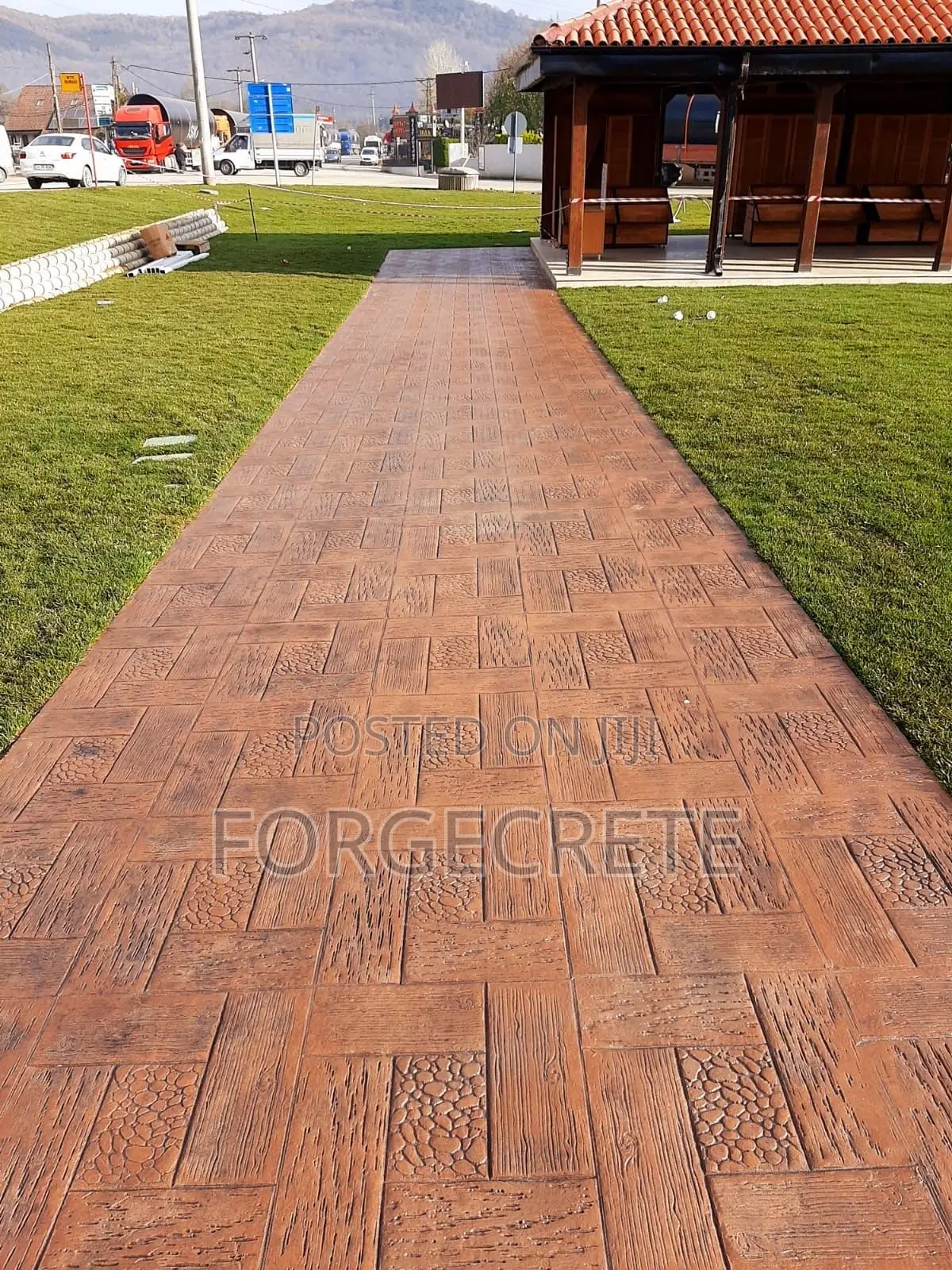 Latest Concrete Stamped Floor Designs