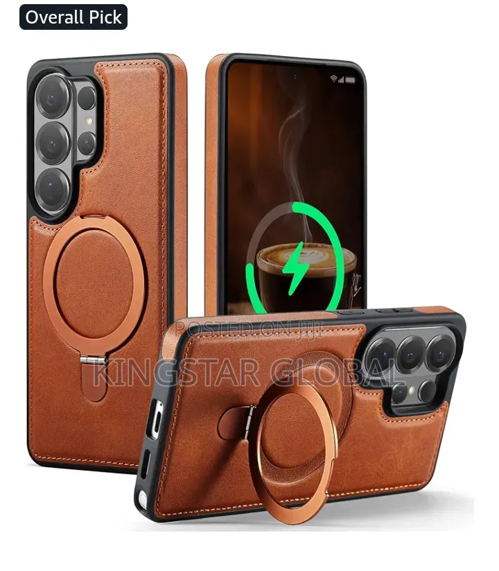 For Galaxy S26 Ultra Case With Stand Compatible Magsafe, Brown