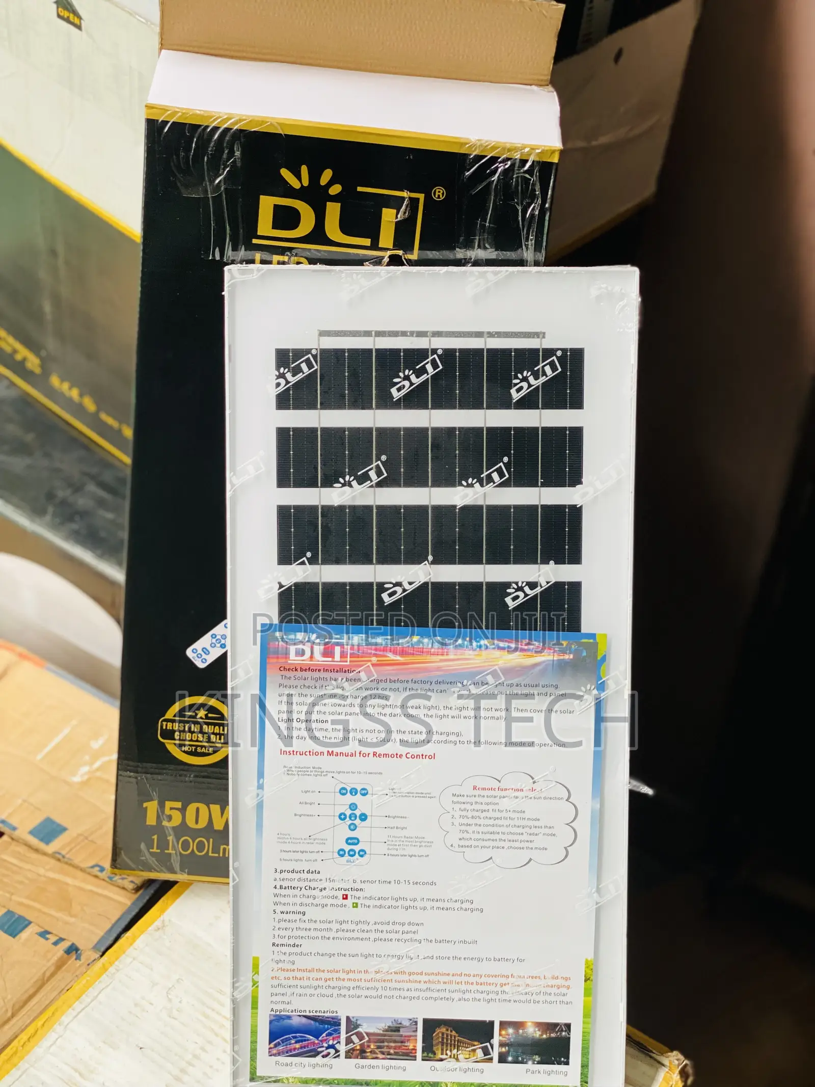 Solar Street Light DLI 150W 2 in 1 LED
