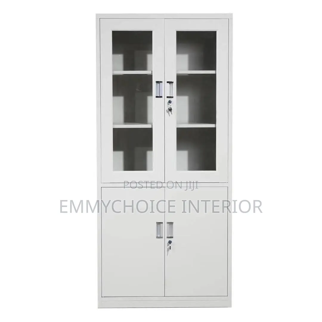 2 Section Metal Office Storage Cabinet