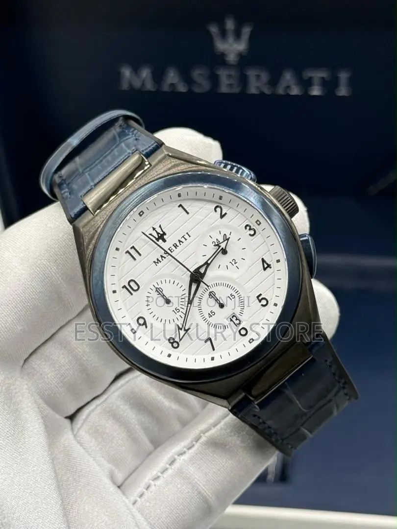 Quality Luxury Automatic Maserati Genuine Leather Watch