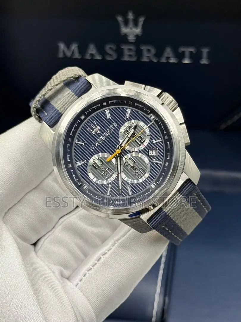 Quality Luxury Automatic Maserati Genuine Leather Watch