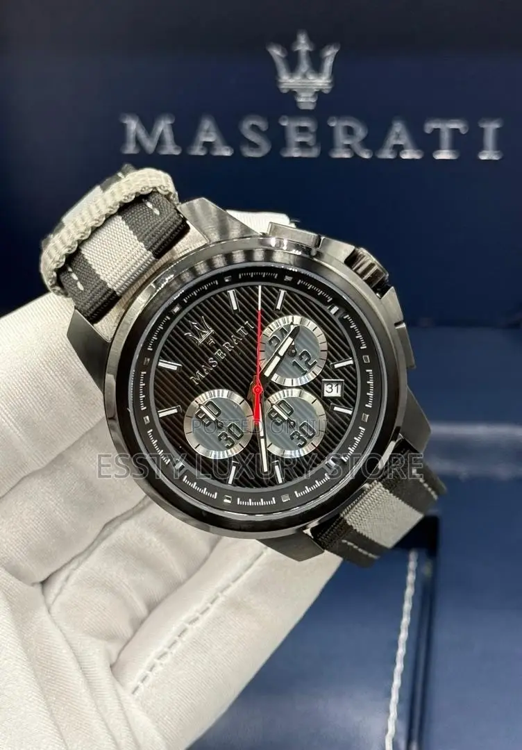 Quality Luxury Automatic Maserati Genuine Leather Watch